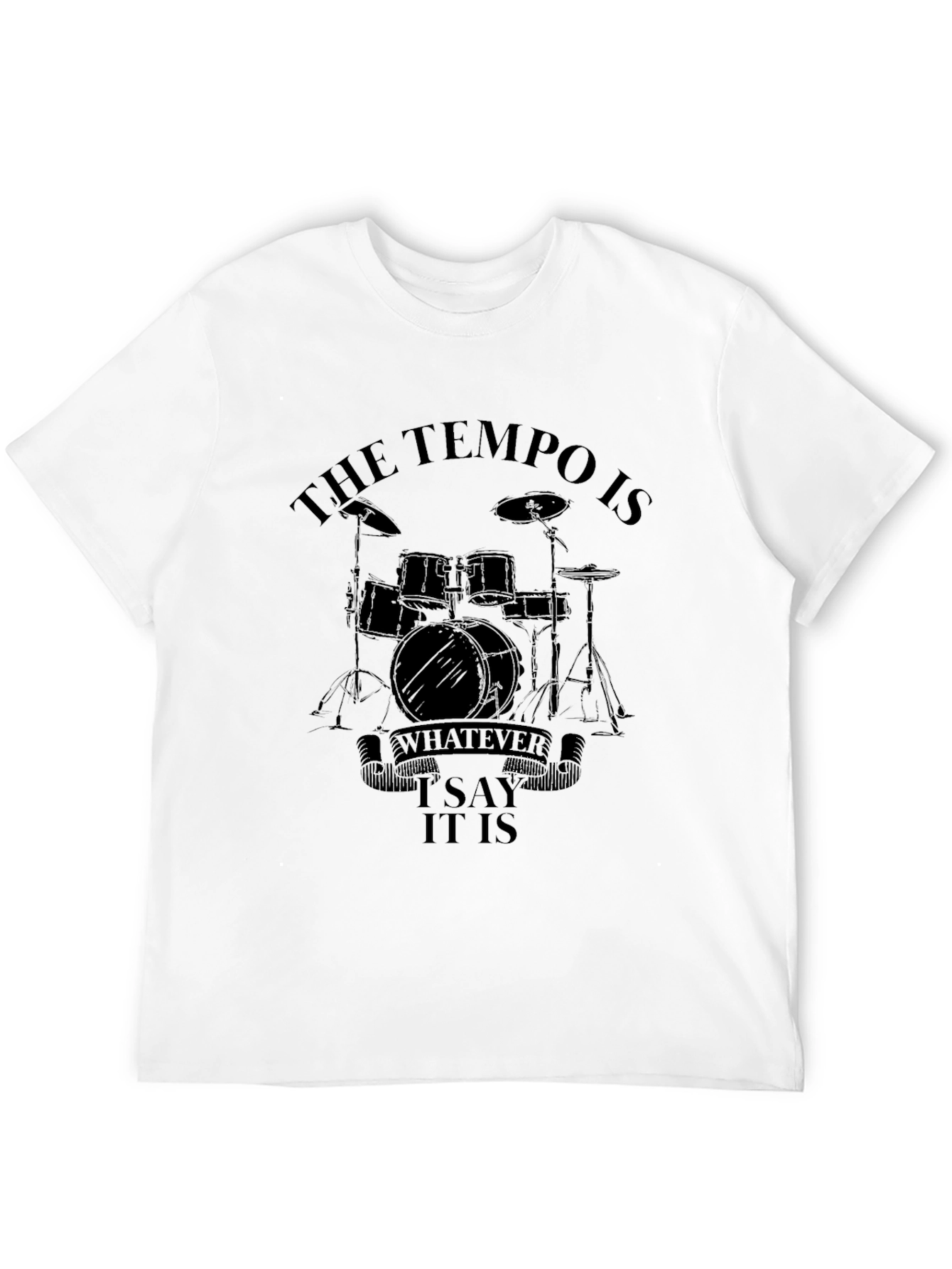 Tempo Drummer Black T-Shirt