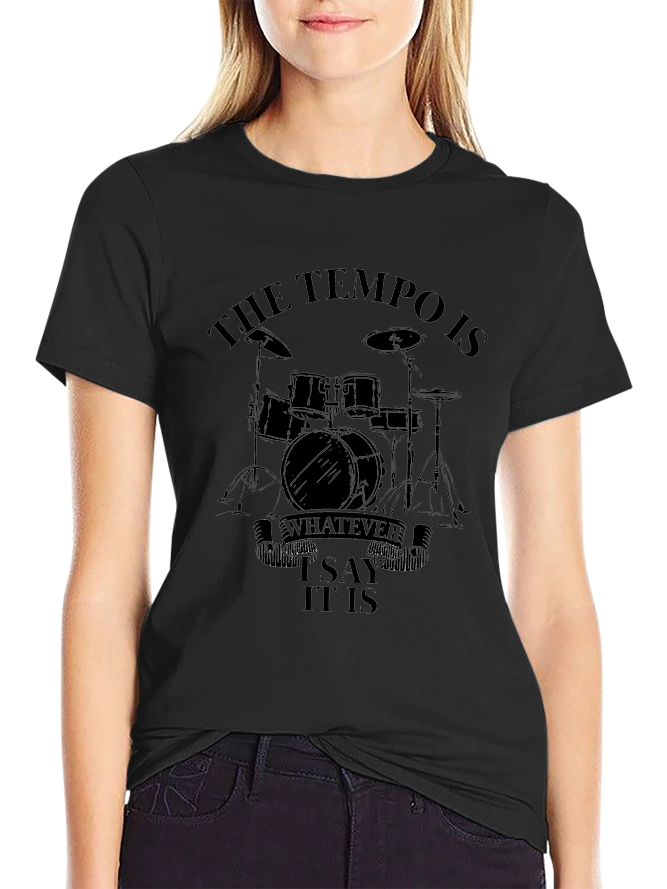 Tempo Drummer Black T-Shirt