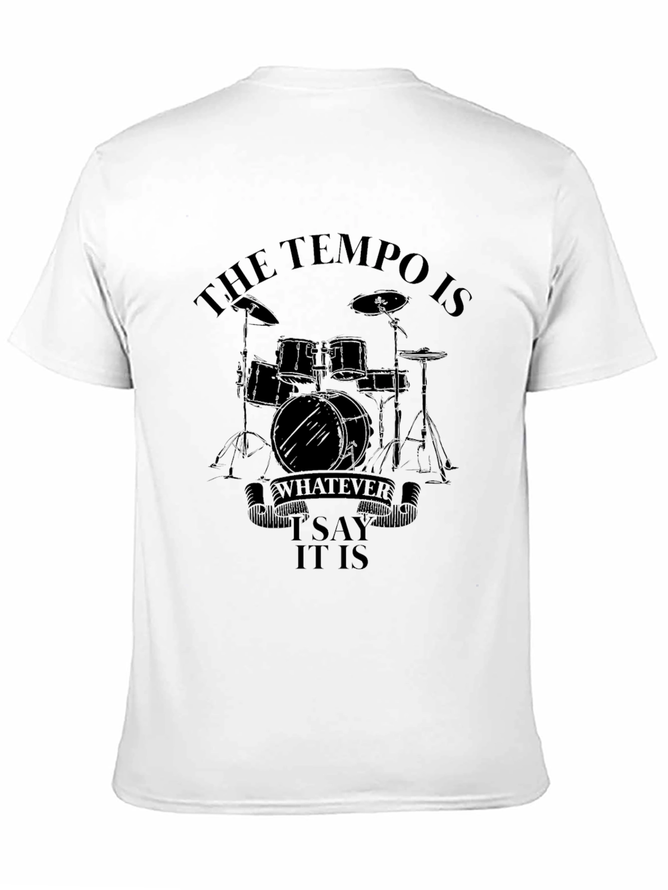 Tempo Drummer Black T-Shirt