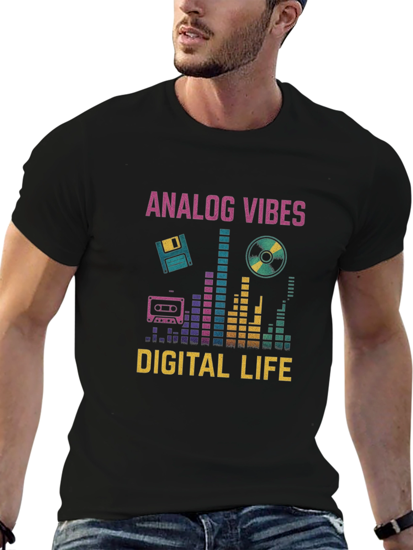 Analog Vibes Digital Life Graphic Tee
