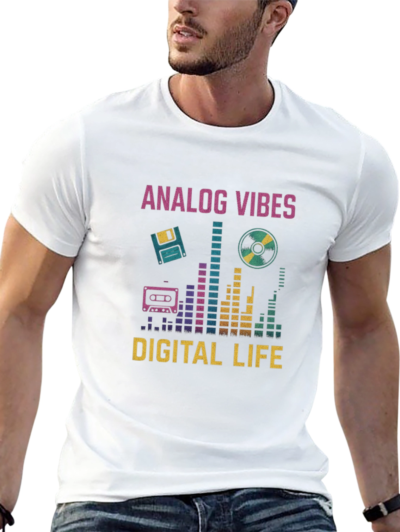 Analog Vibes Digital Life Graphic Tee