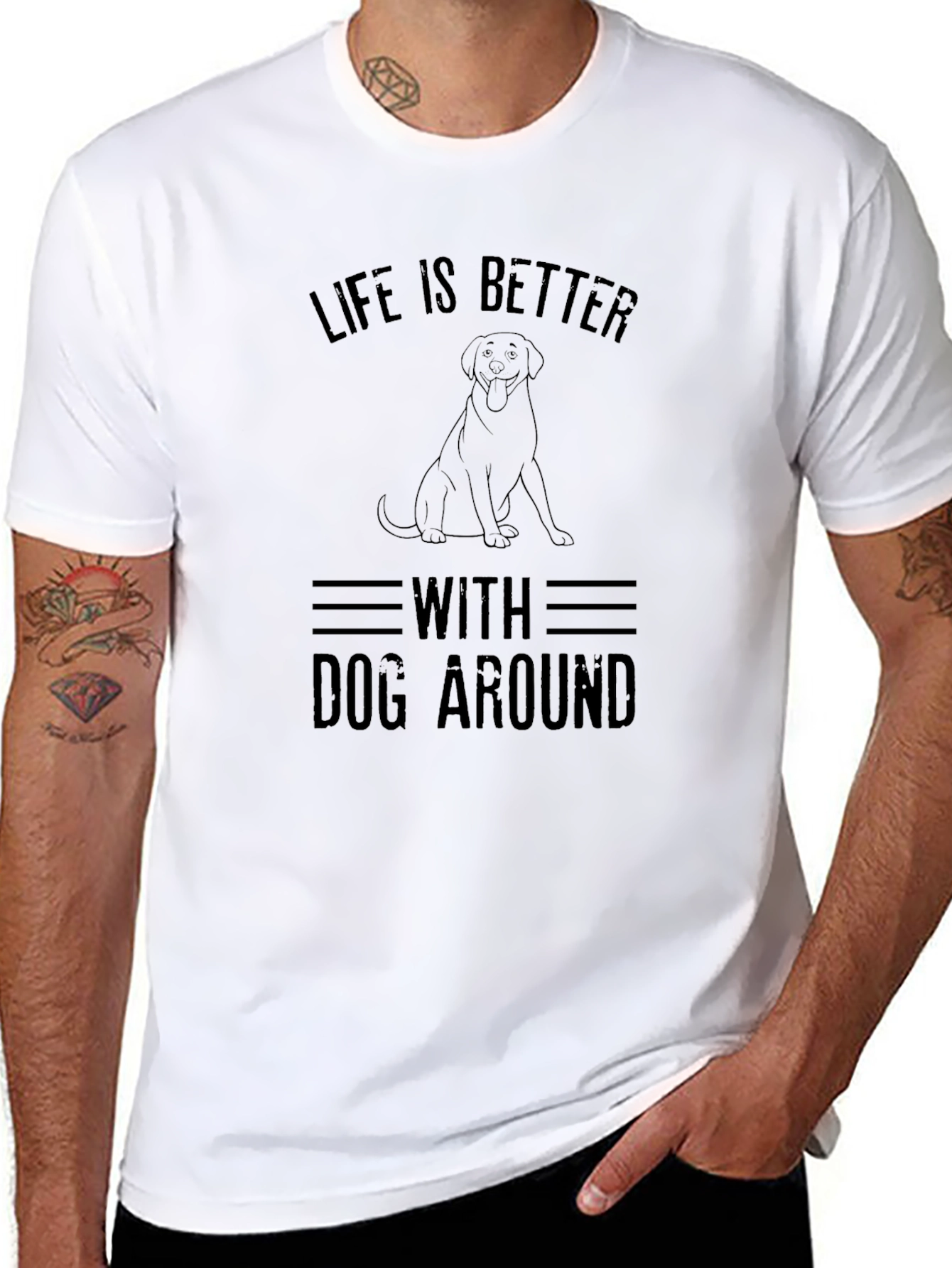 Life Is Better With Dog Around T-Shirt