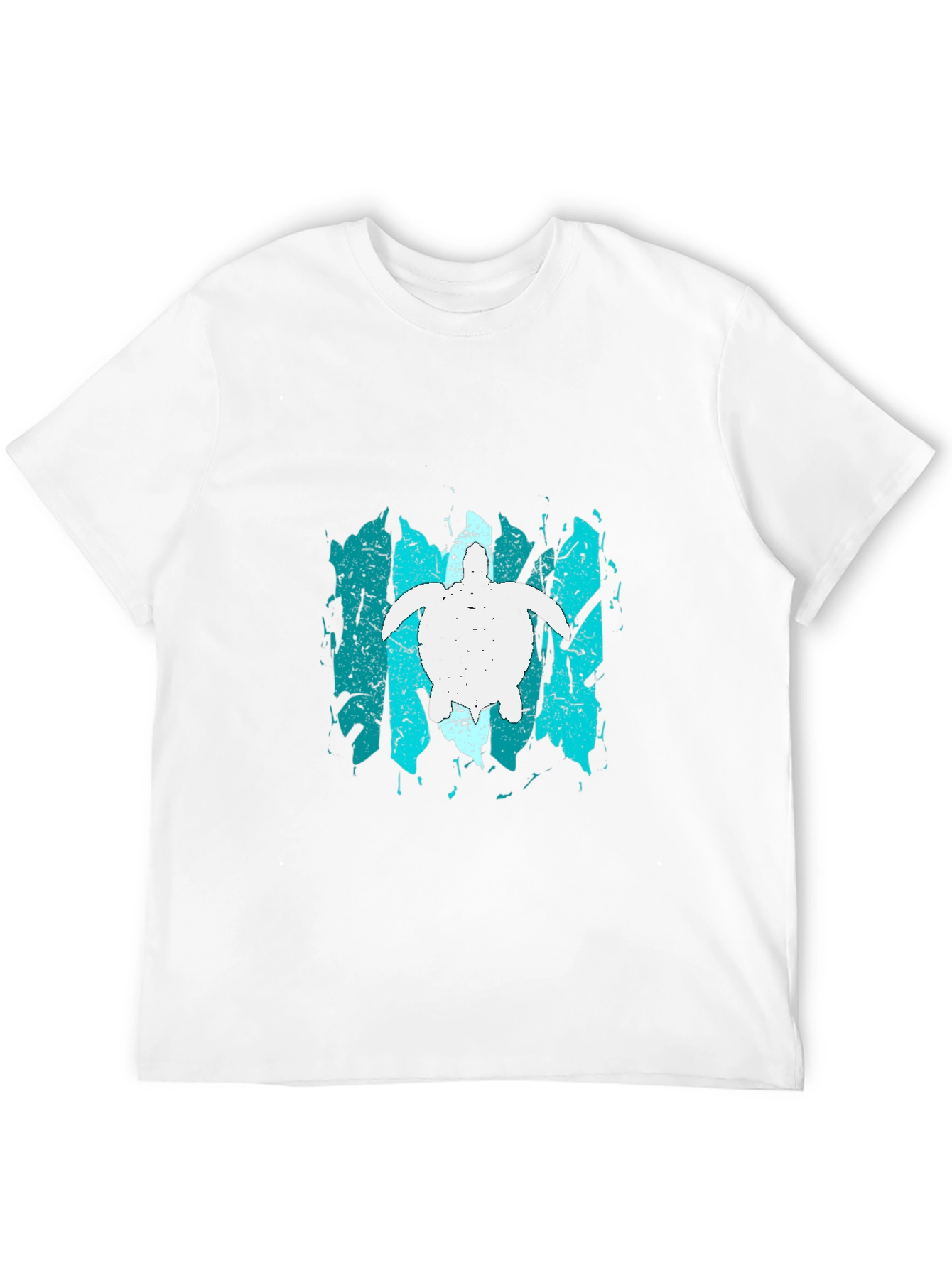 Turtle Graphic Tee - Black Cotton Casual Top