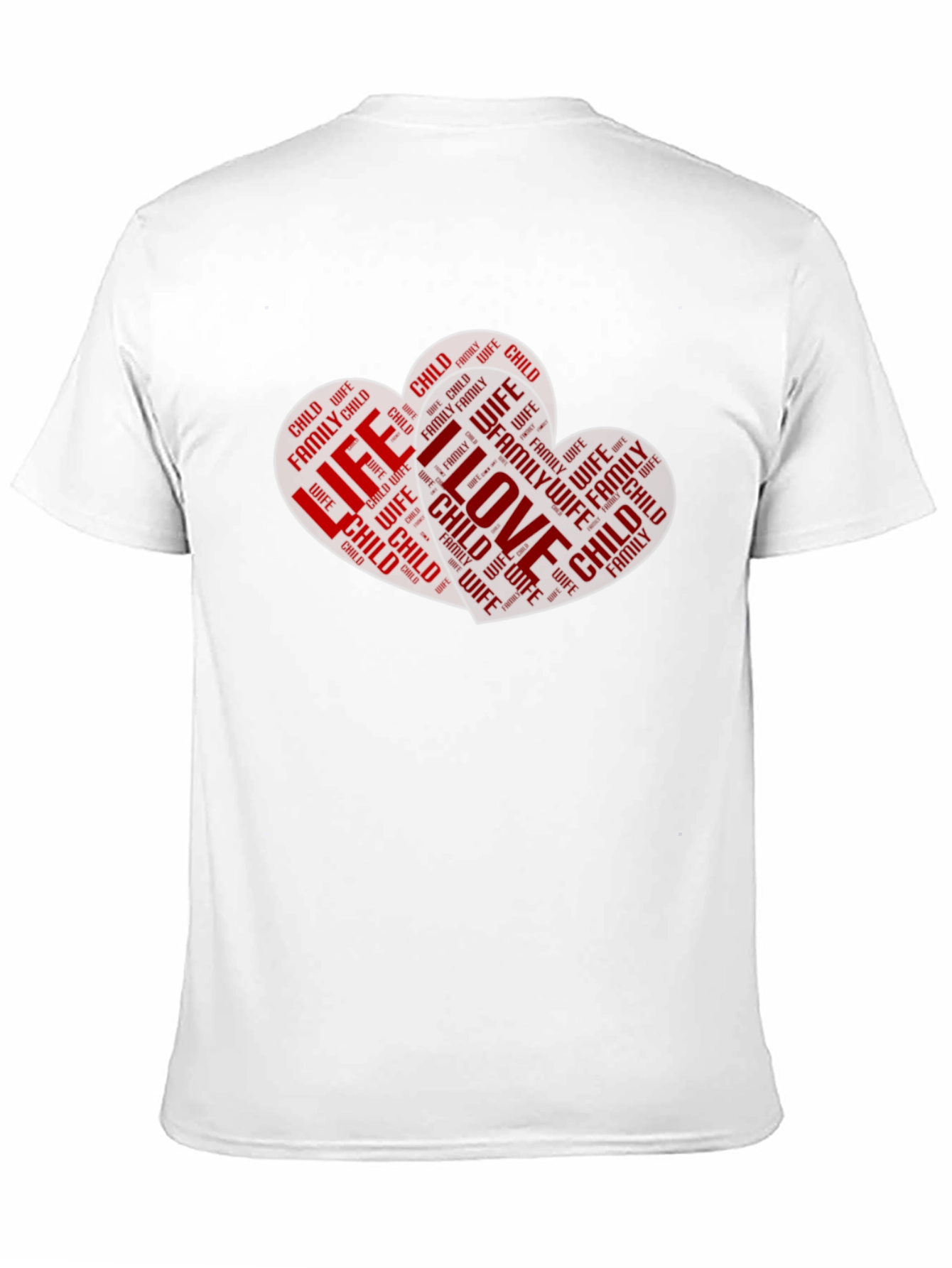 Family Love Heart Graphic T-Shirt