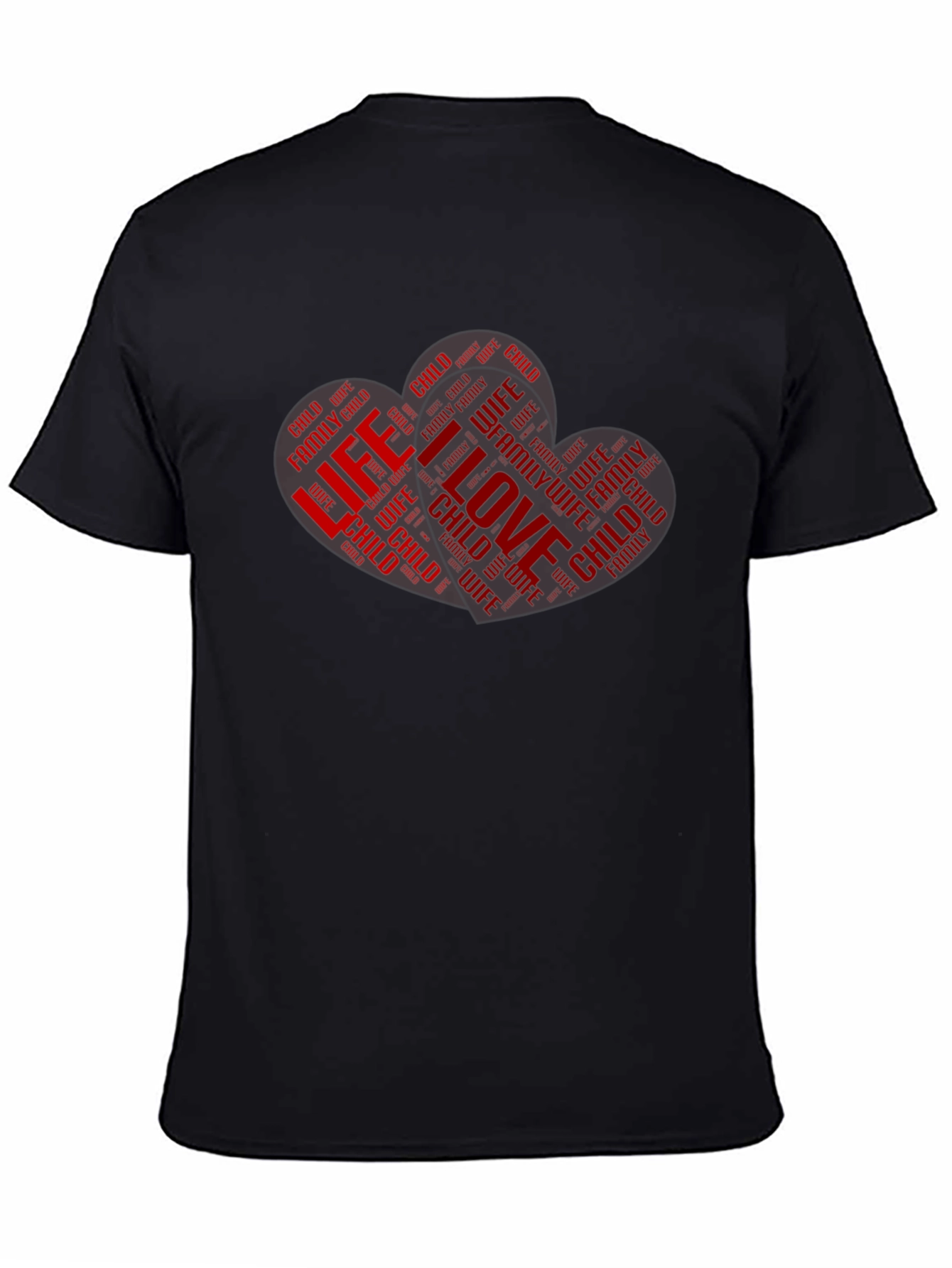 Family Love Heart Graphic T-Shirt