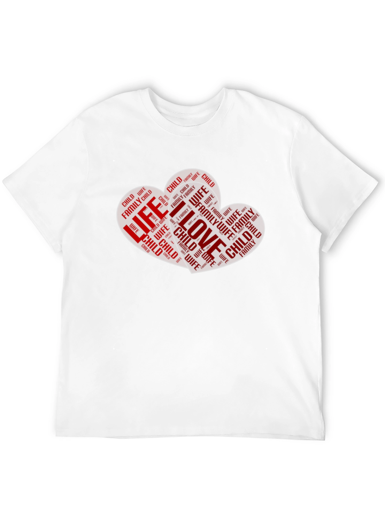 Family Love Heart Graphic T-Shirt