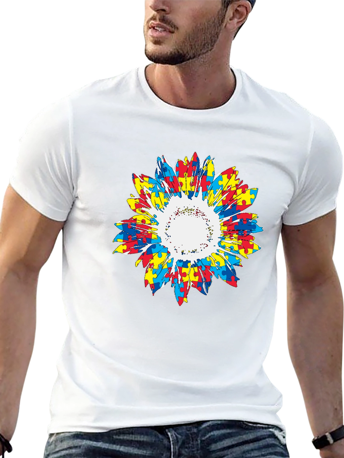 Autism Awareness Sunflower T-Shirt