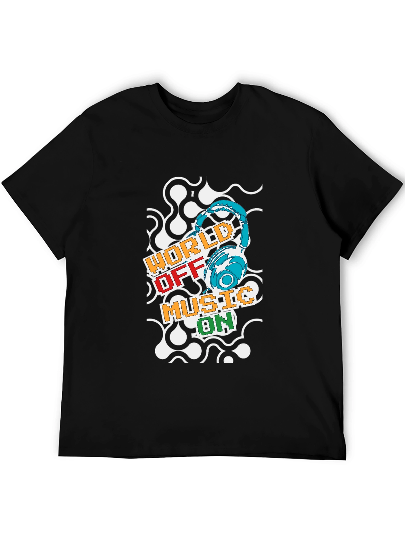 World Off Music On Graphic T-Shirt