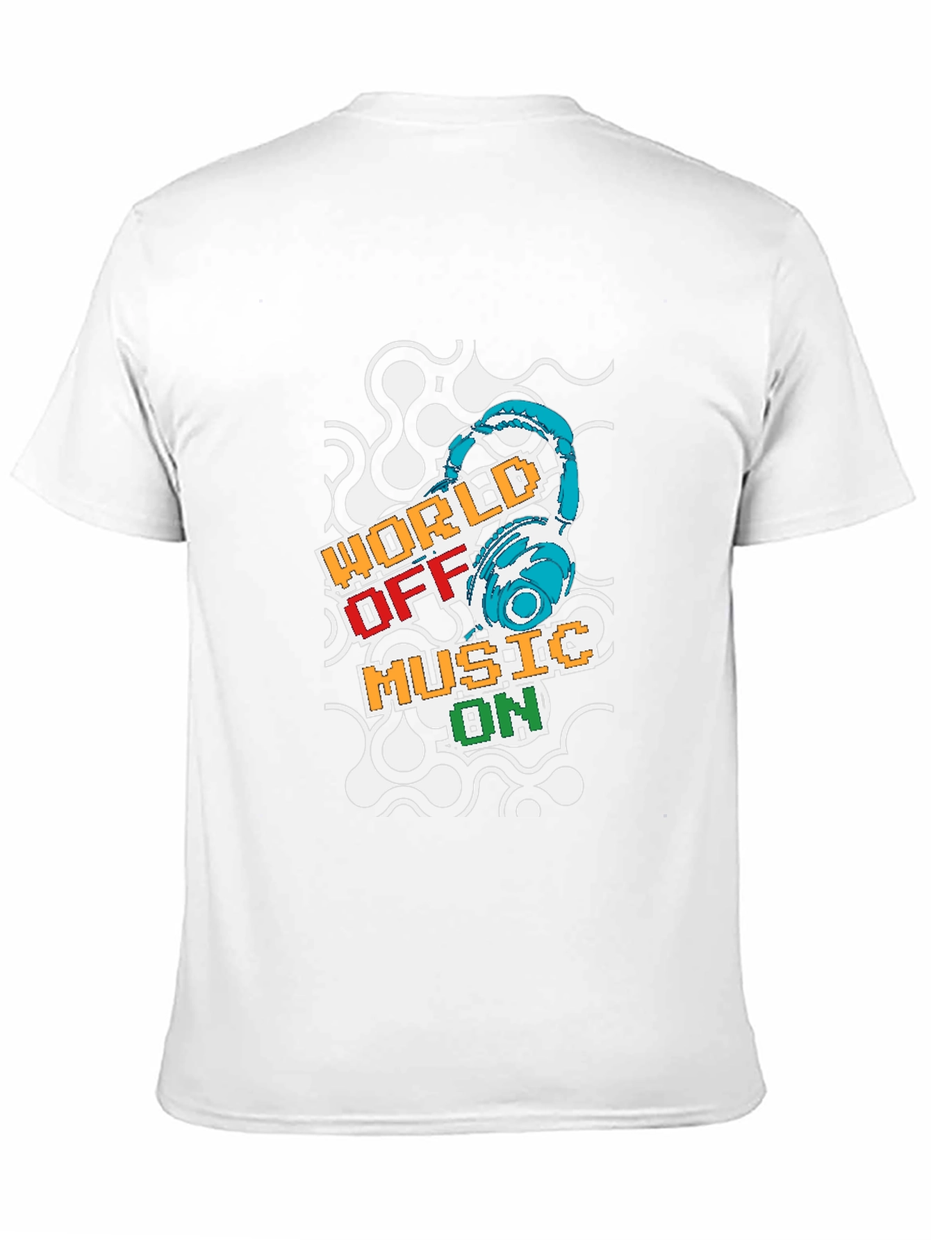 World Off Music On Graphic T-Shirt