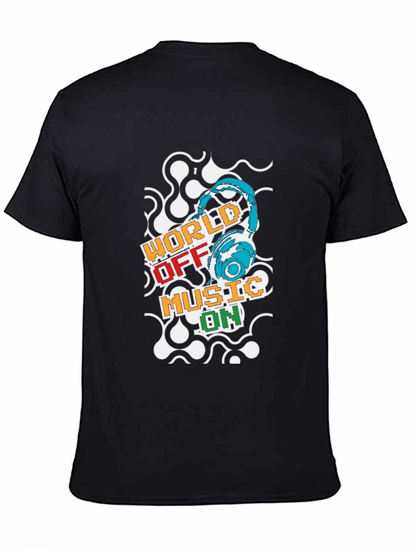 World Off Music On Graphic T-Shirt
