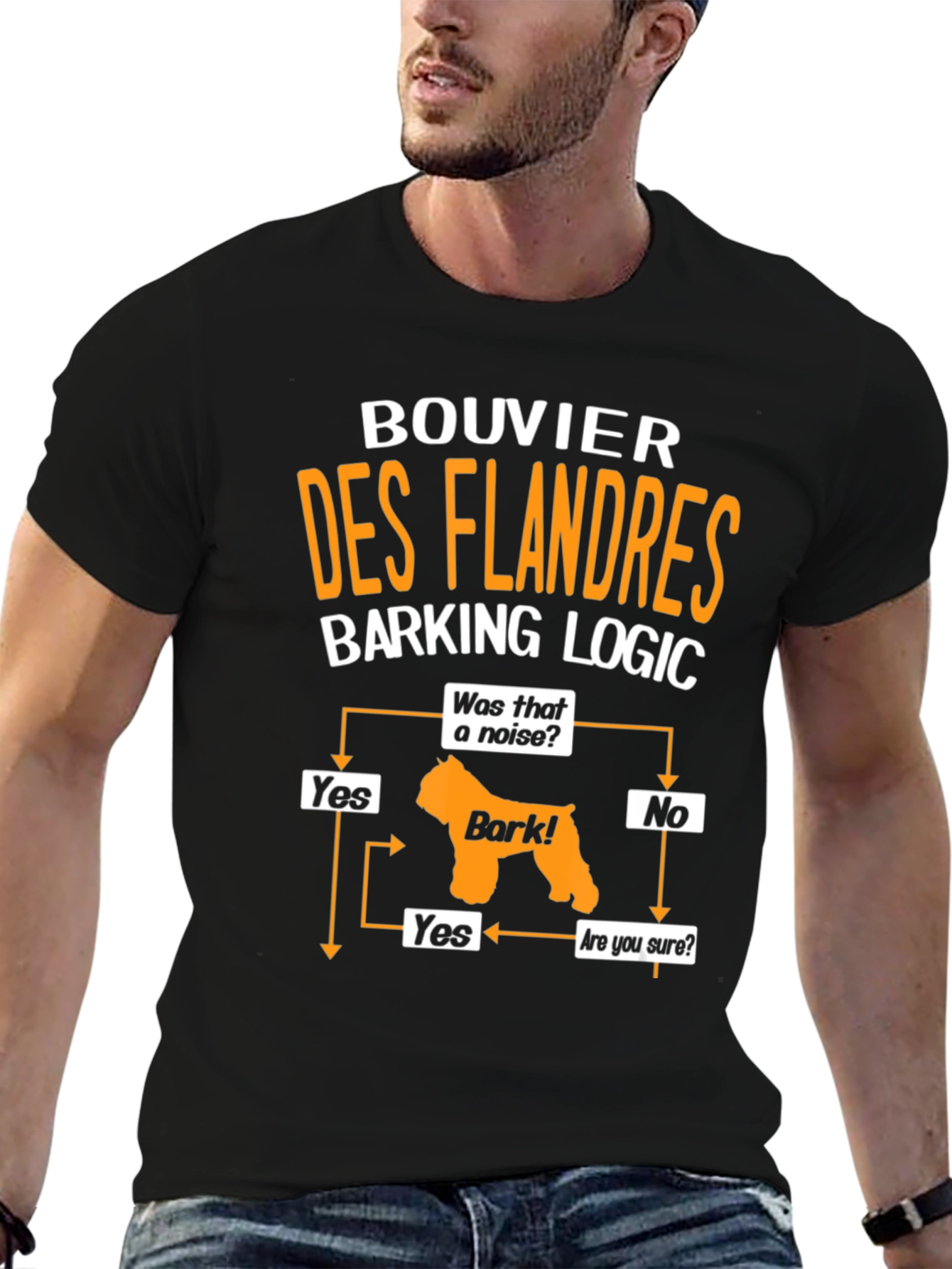 Bouvier des Flandres Barking Logic T-Shirt