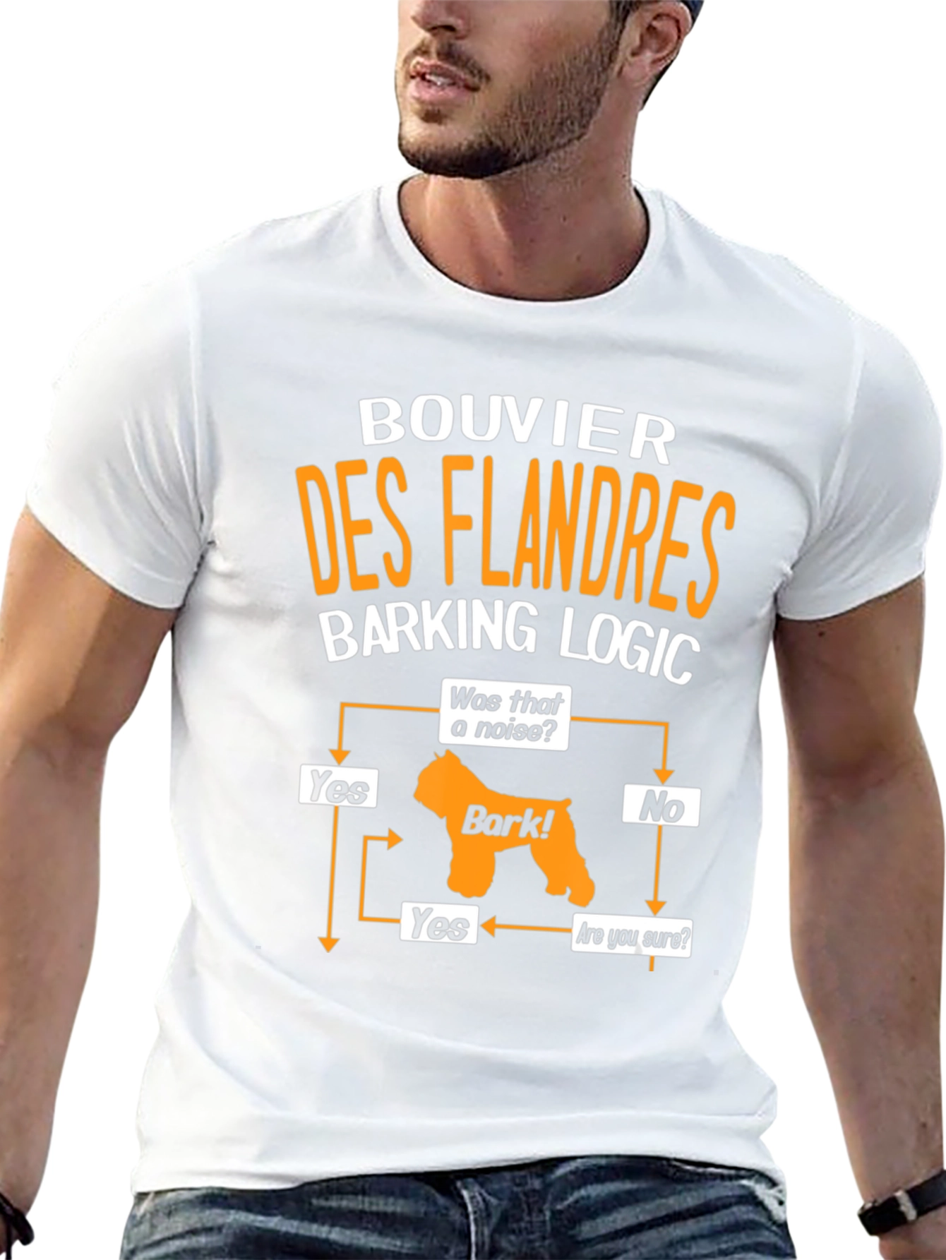Bouvier des Flandres Barking Logic T-Shirt