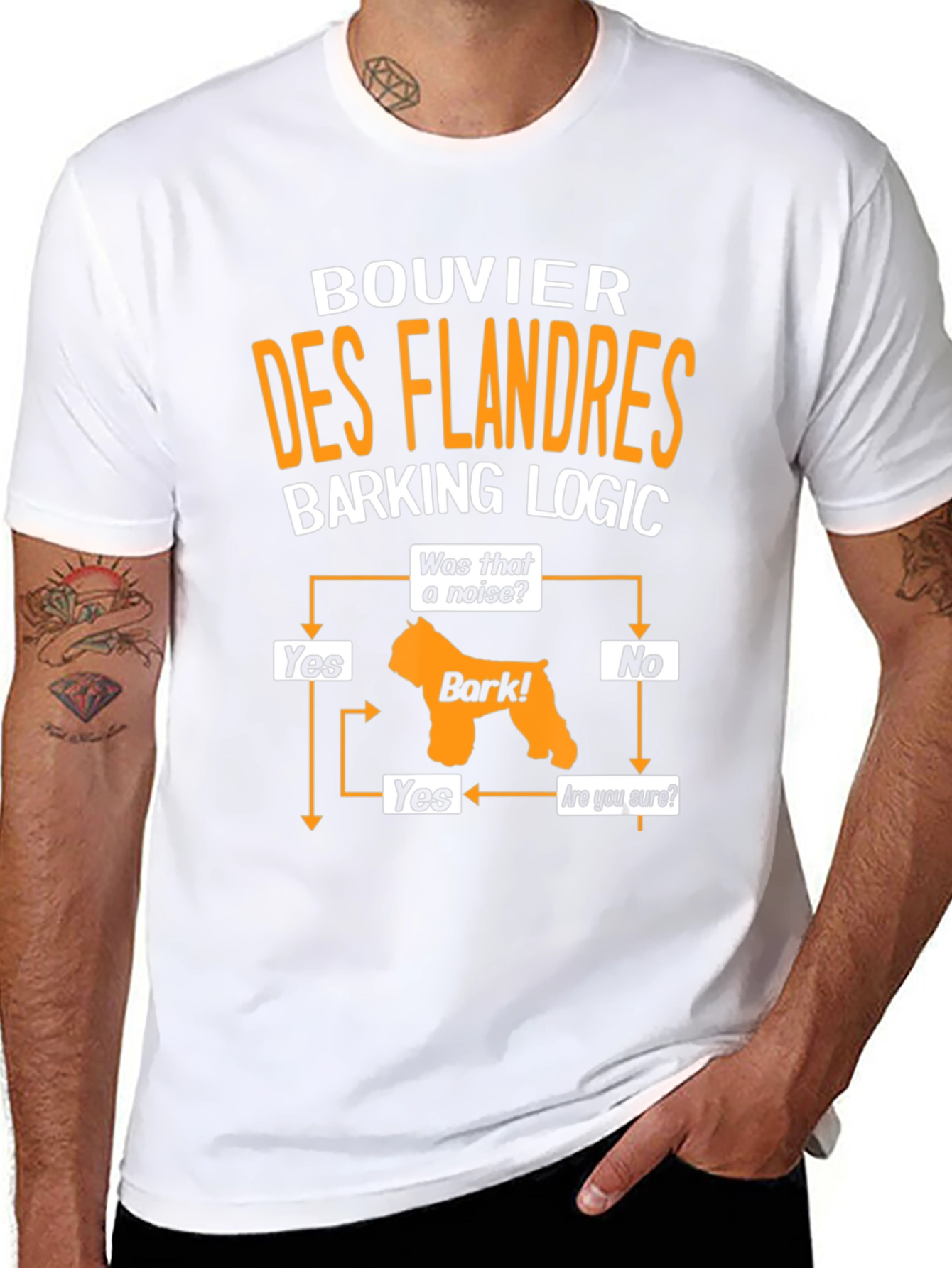 Bouvier des Flandres Barking Logic T-Shirt