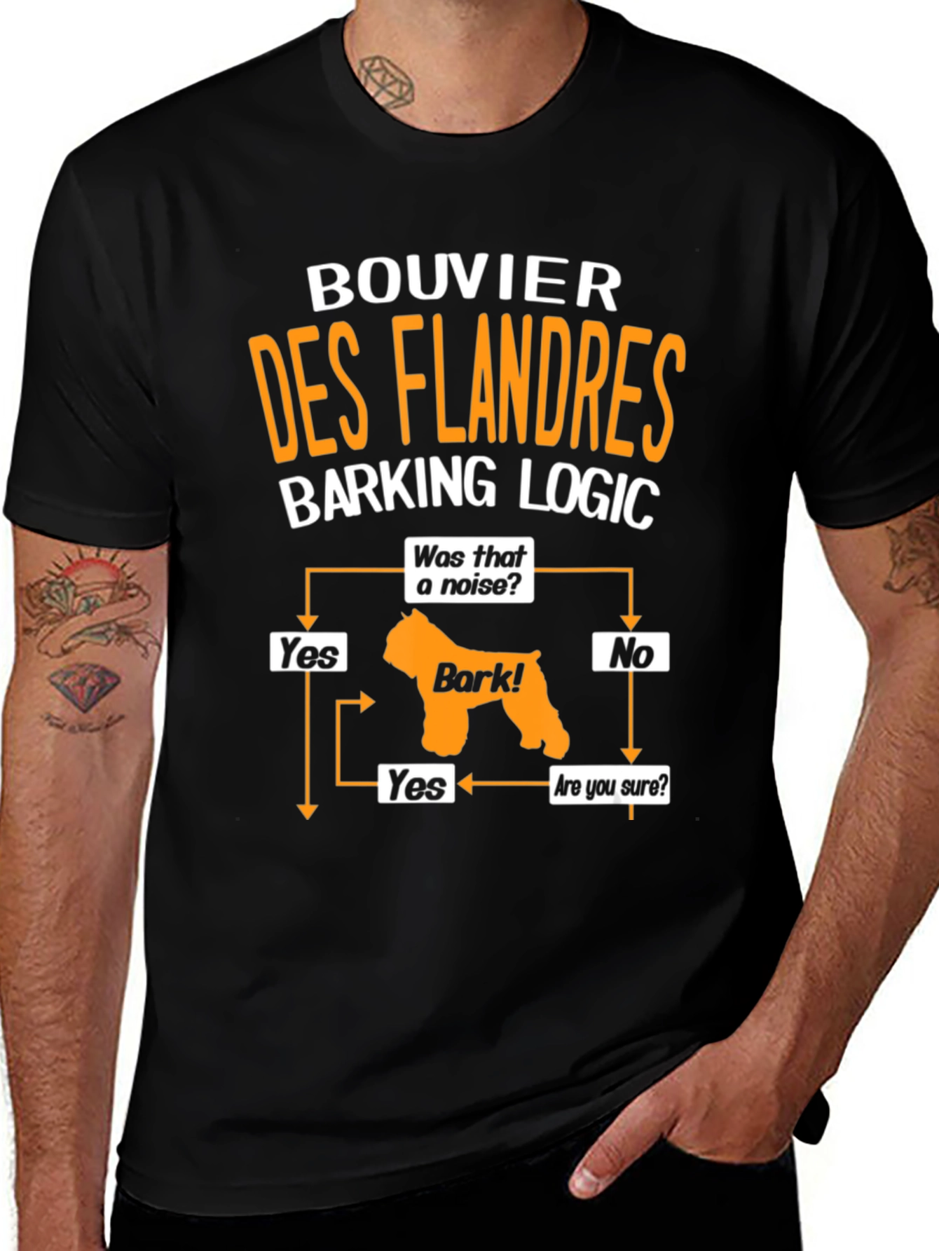 Bouvier des Flandres Barking Logic T-Shirt