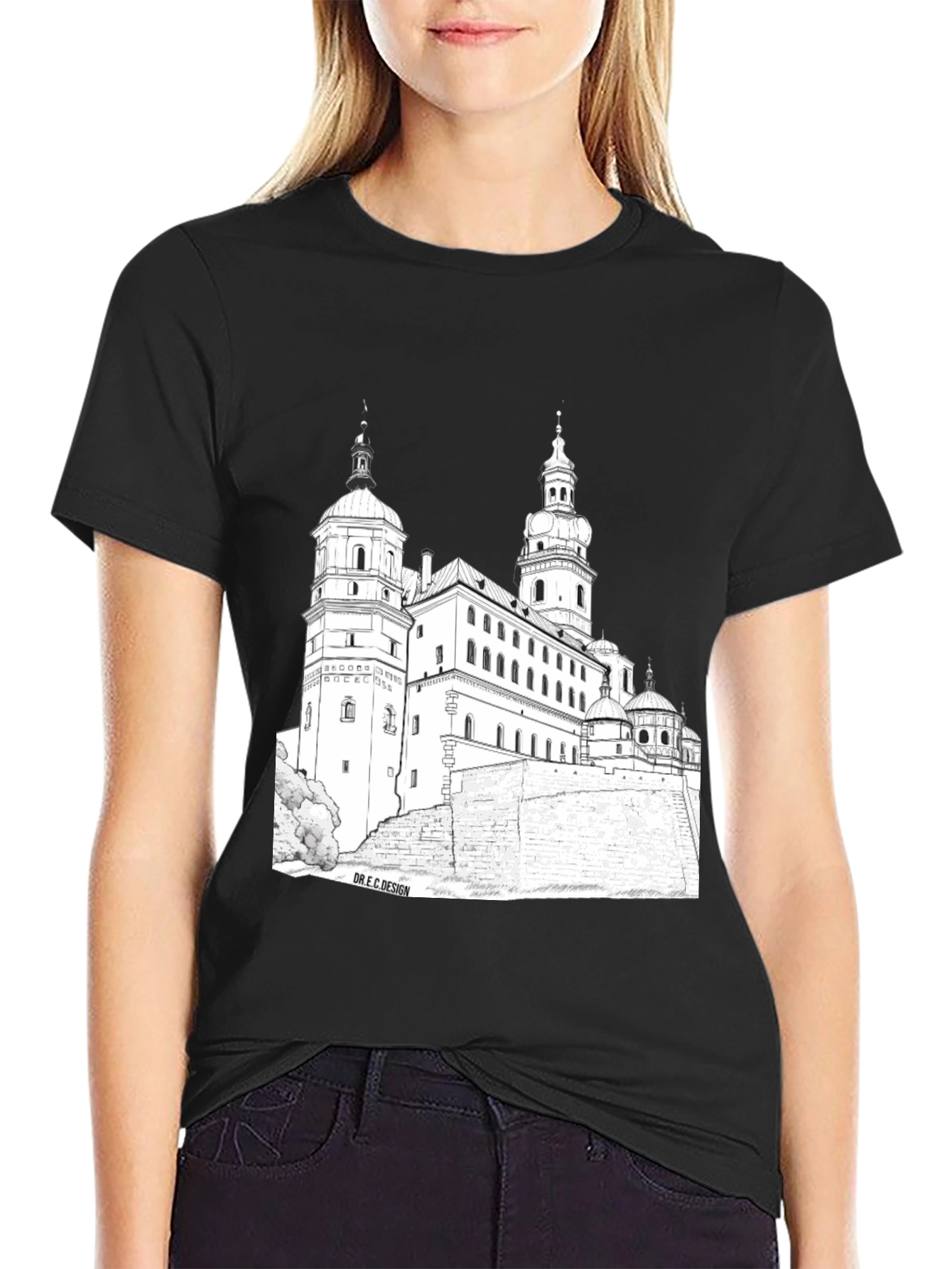 Wawel Castle Black Graphic Tee