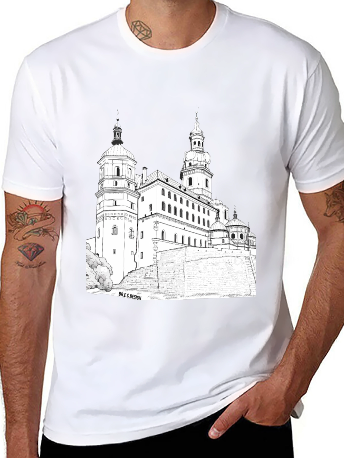 Wawel Castle Black Graphic Tee