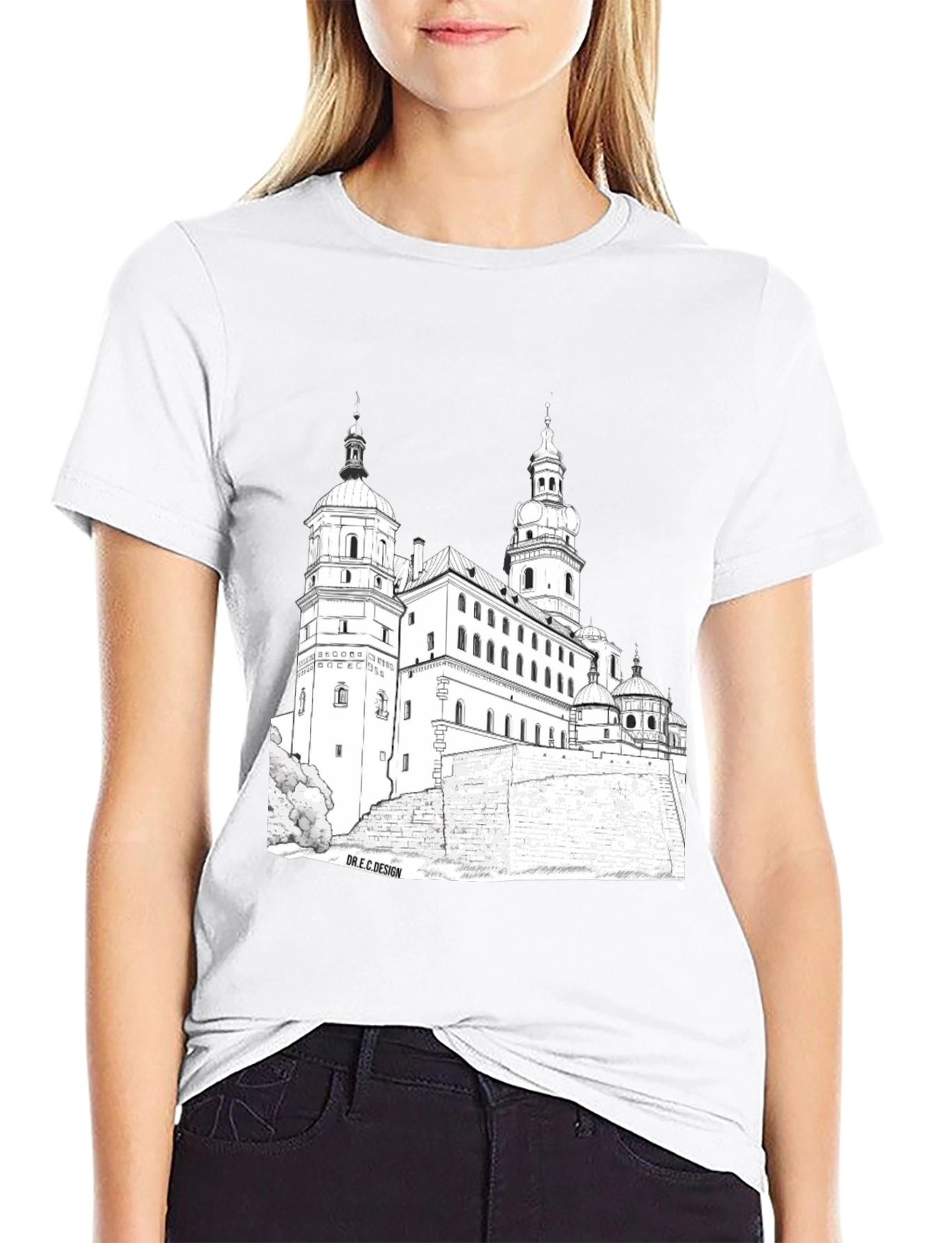 Wawel Castle Black Graphic Tee