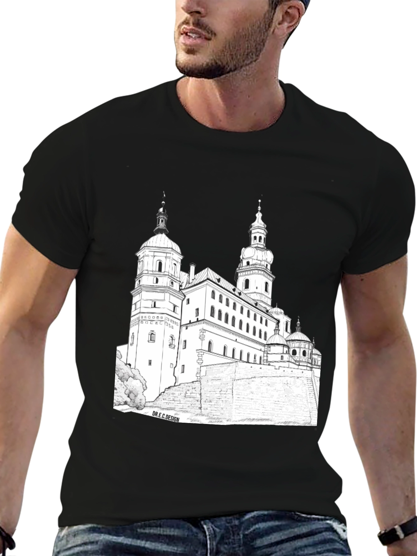 Wawel Castle Black Graphic Tee