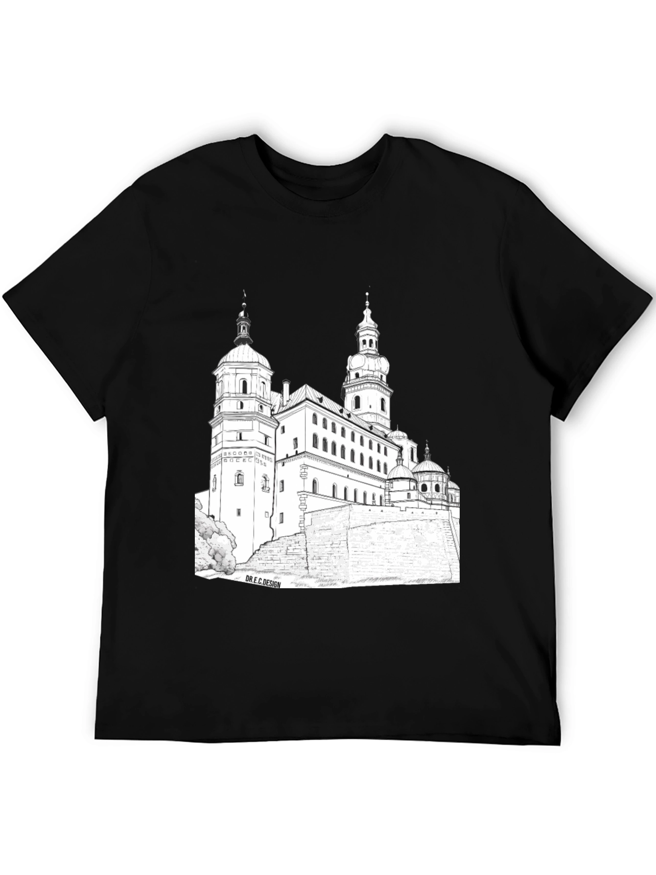 Wawel Castle Black Graphic Tee
