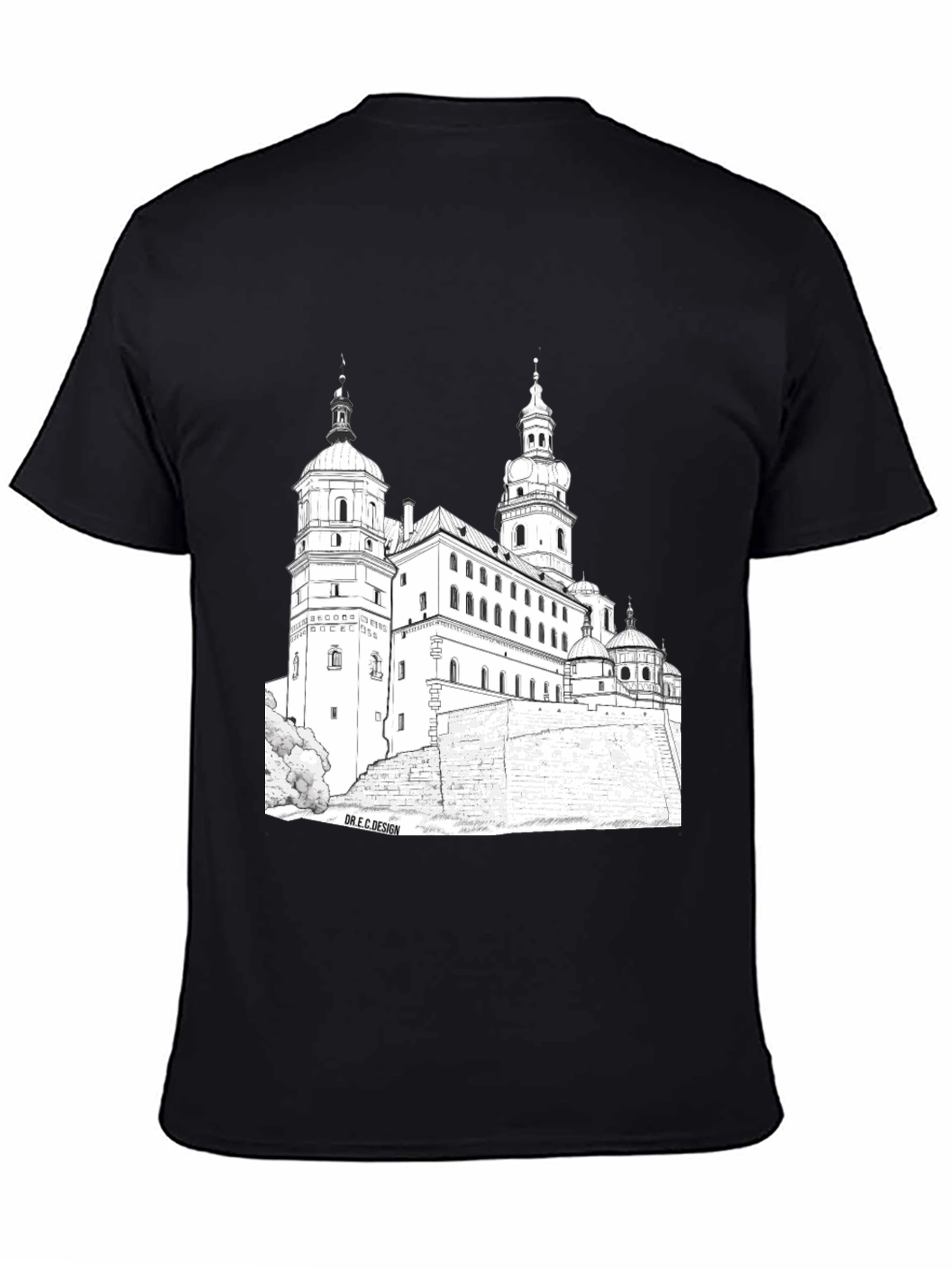 Wawel Castle Black Graphic Tee