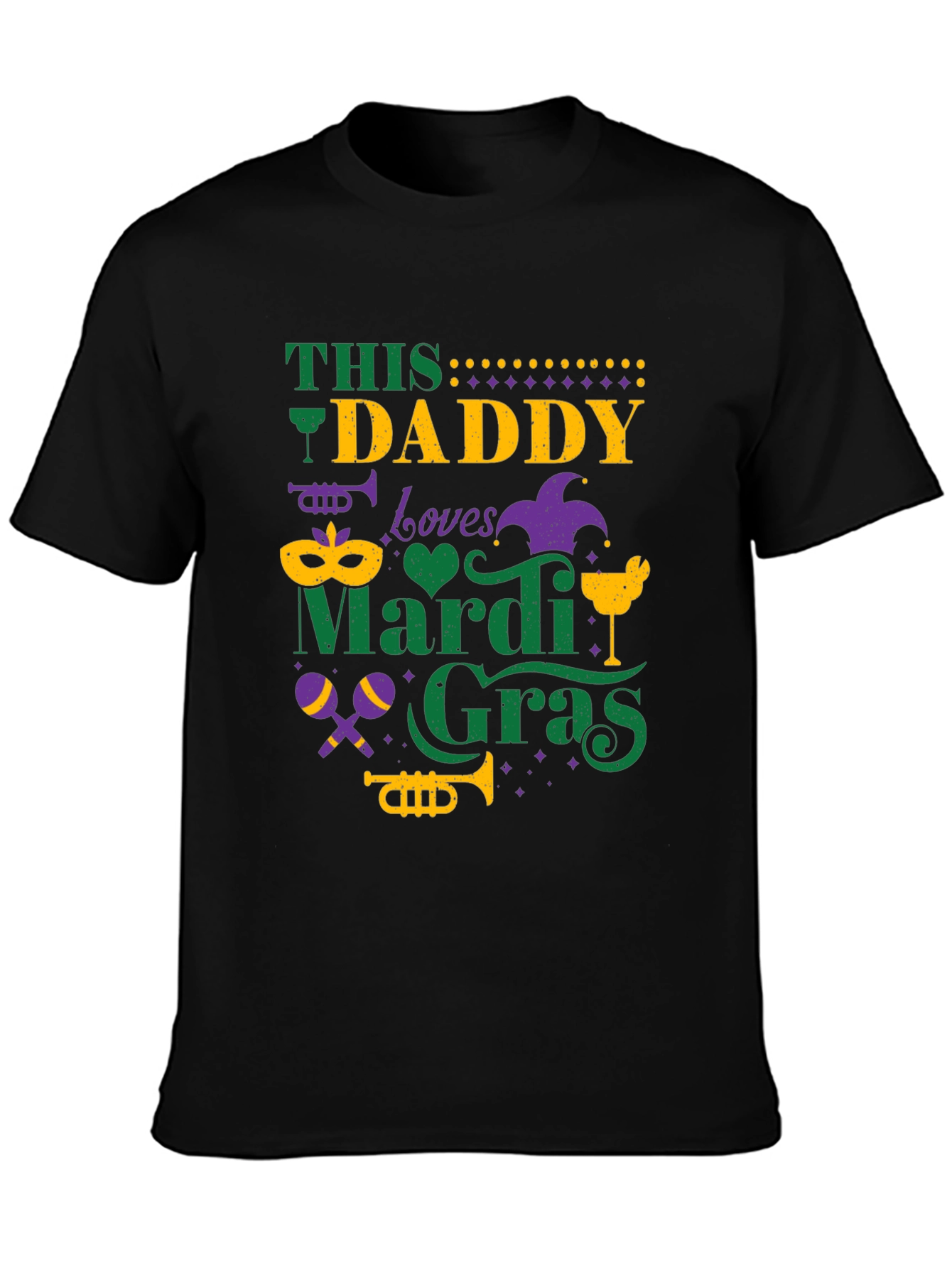 Mardi Gras Daddy Graphic T-Shirt