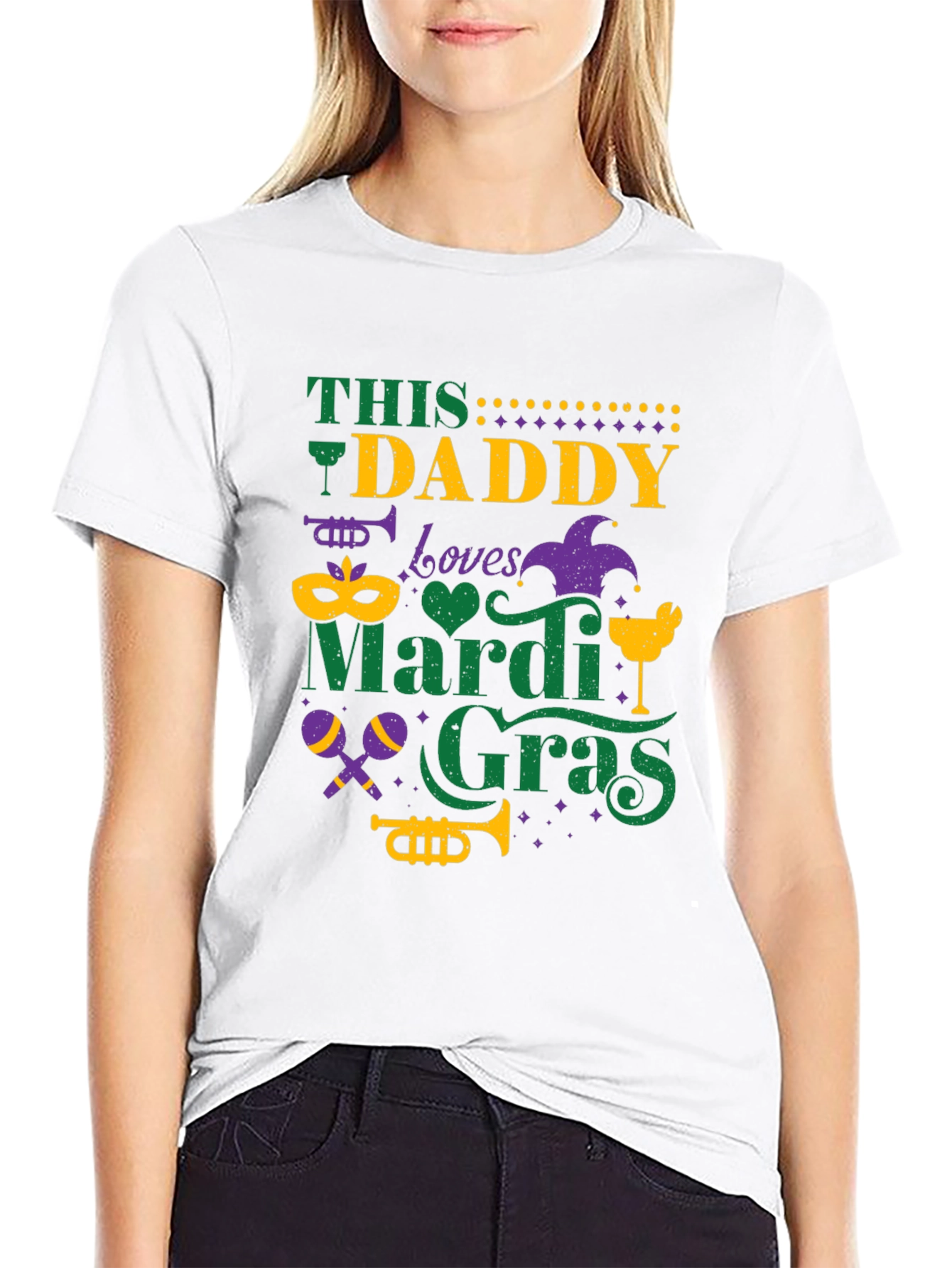 Mardi Gras Daddy Graphic T-Shirt