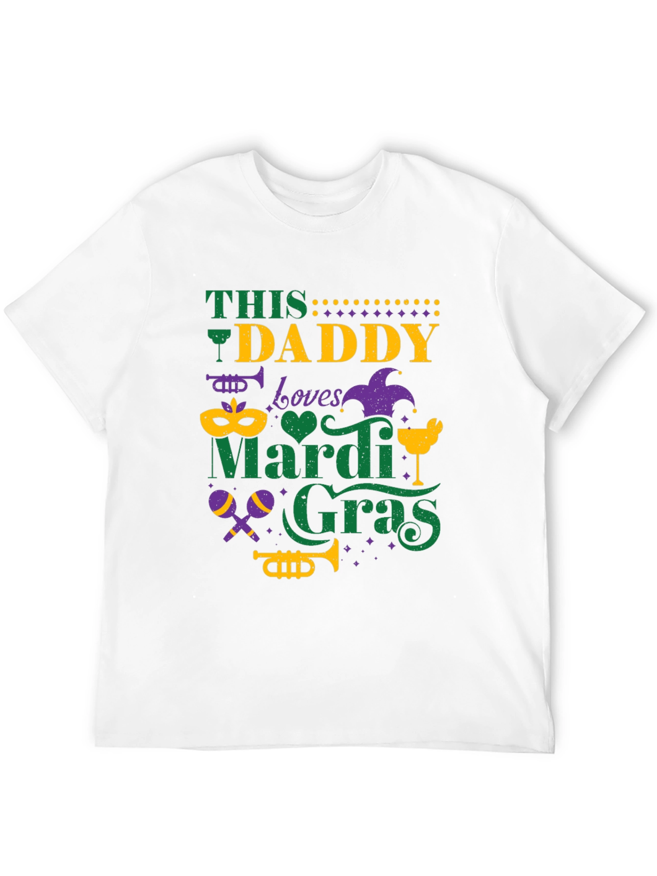 Mardi Gras Daddy Graphic T-Shirt