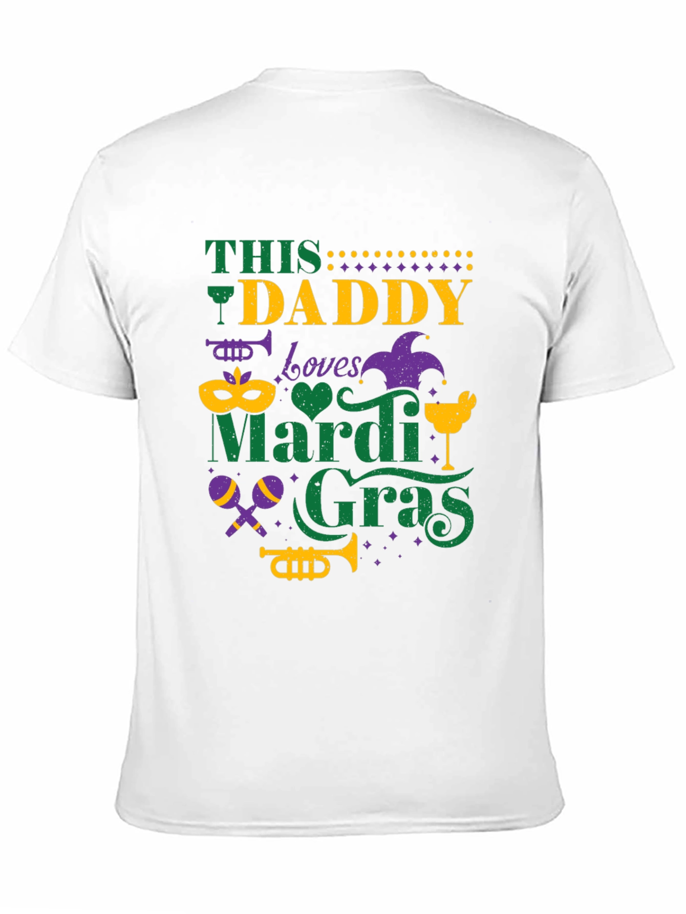 Mardi Gras Daddy Graphic T-Shirt