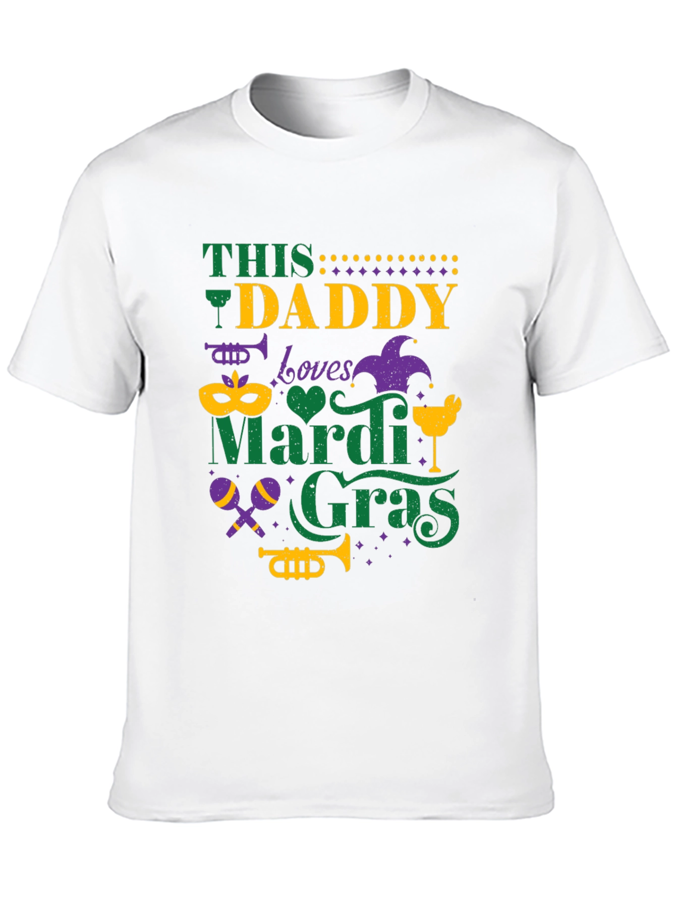 Mardi Gras Daddy Graphic T-Shirt