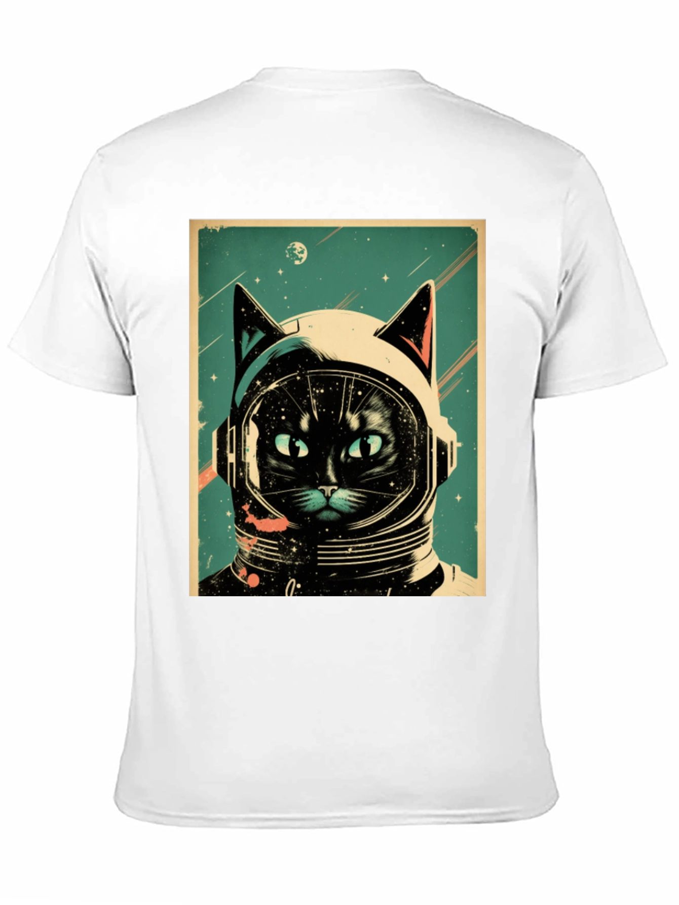 Space Cat T-Shirt: Astronaut Kitty Design