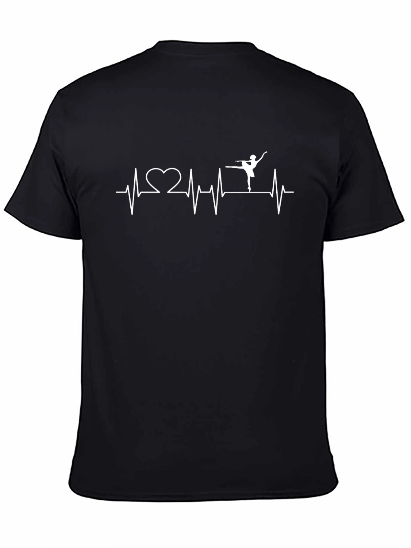 Ballet Heartbeat Graphic Tee - Black