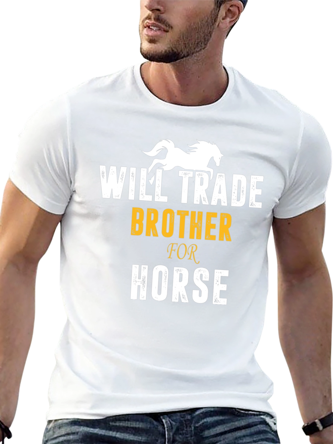 Will Trade Brother for Horse Funny T-Shirt