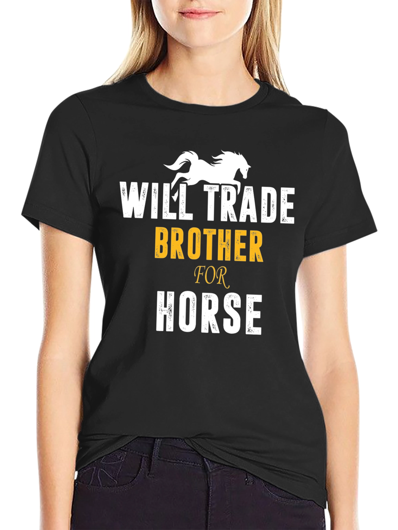 Will Trade Brother for Horse Funny T-Shirt
