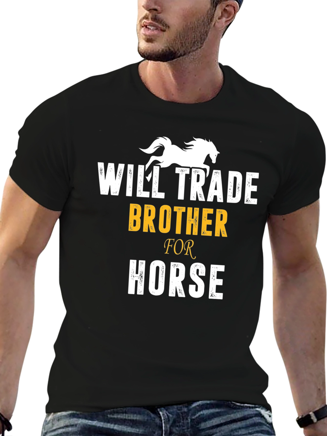 Will Trade Brother for Horse Funny T-Shirt
