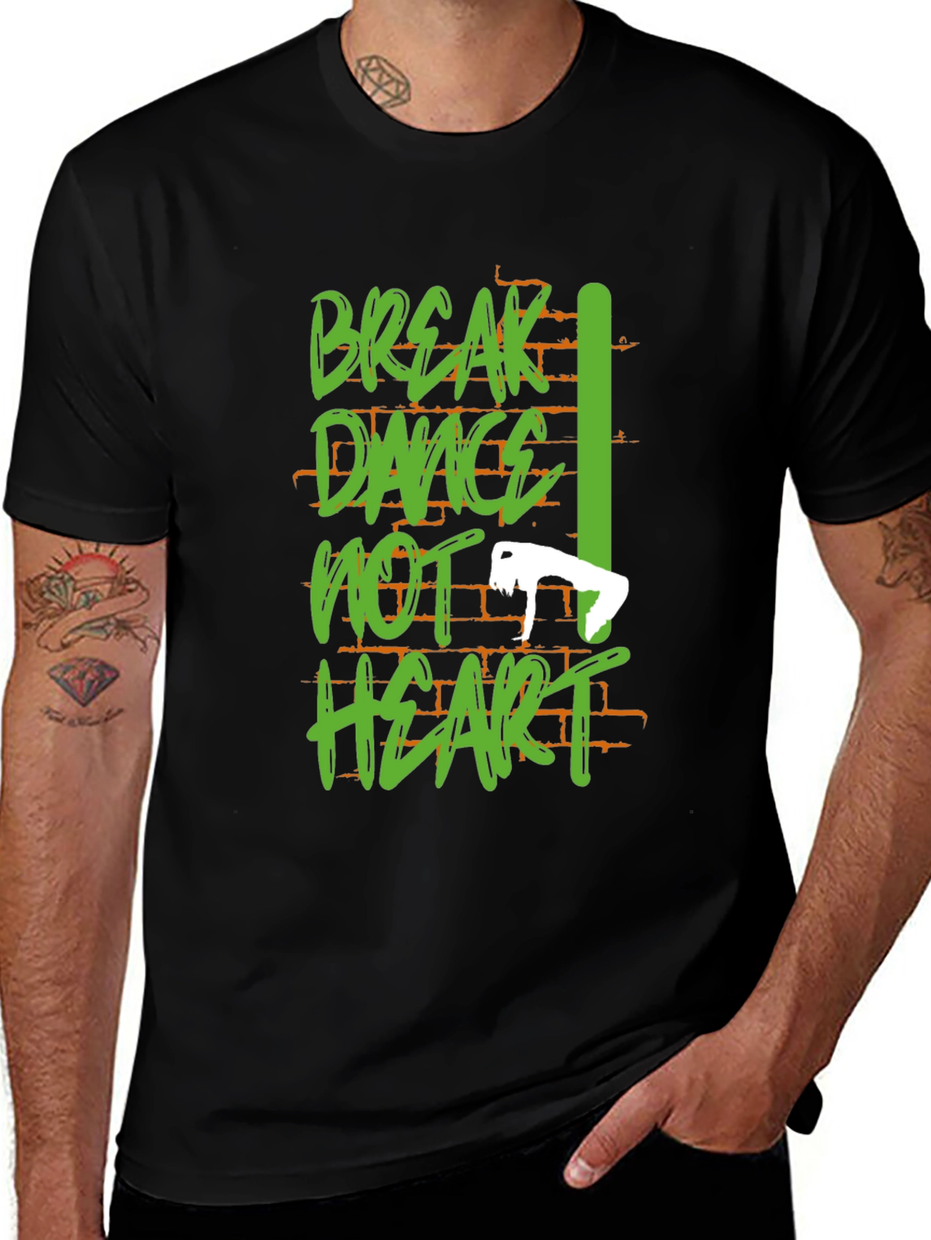 Break Dance Tee - Dance Not Heart
