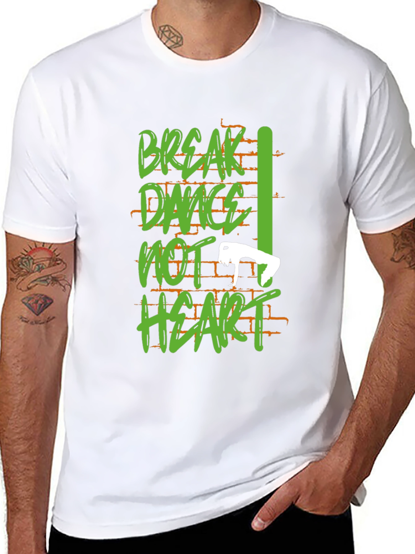 Break Dance Tee - Dance Not Heart