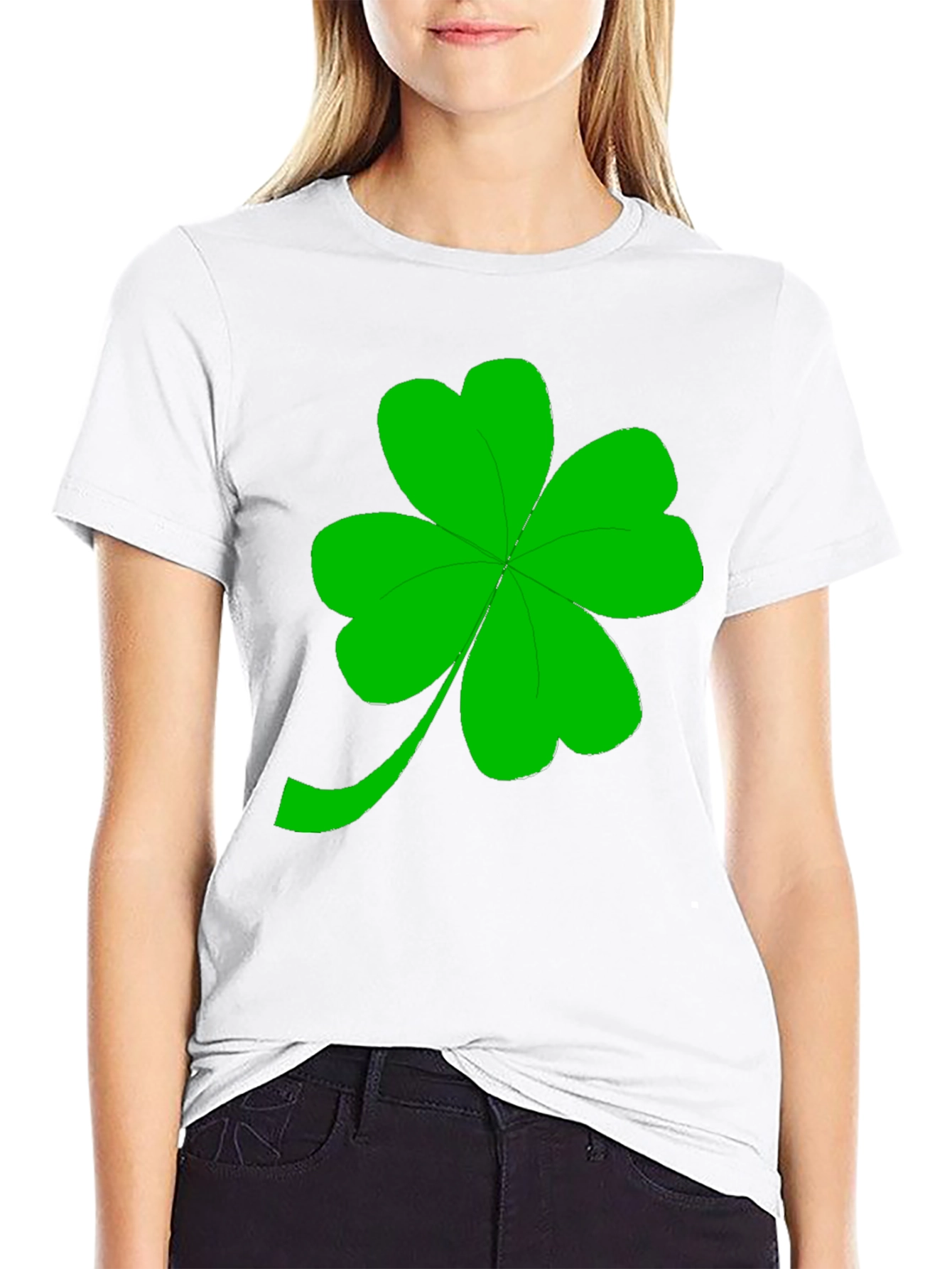 Lucky Shamrock Black T-Shirt