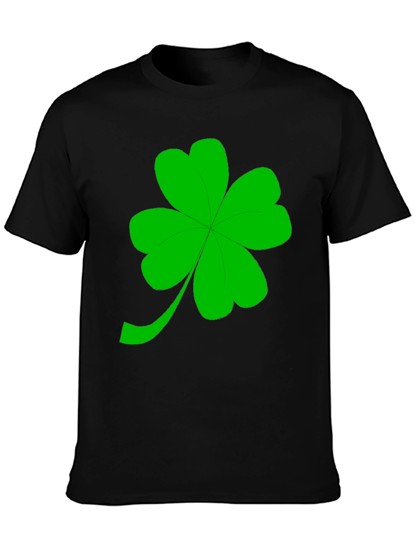 Lucky Shamrock Black T-Shirt