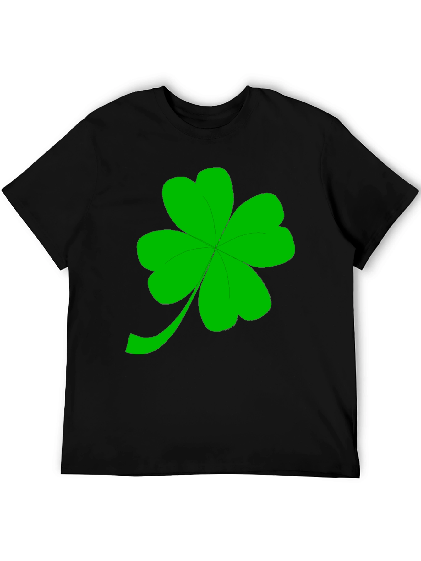 Lucky Shamrock Black T-Shirt