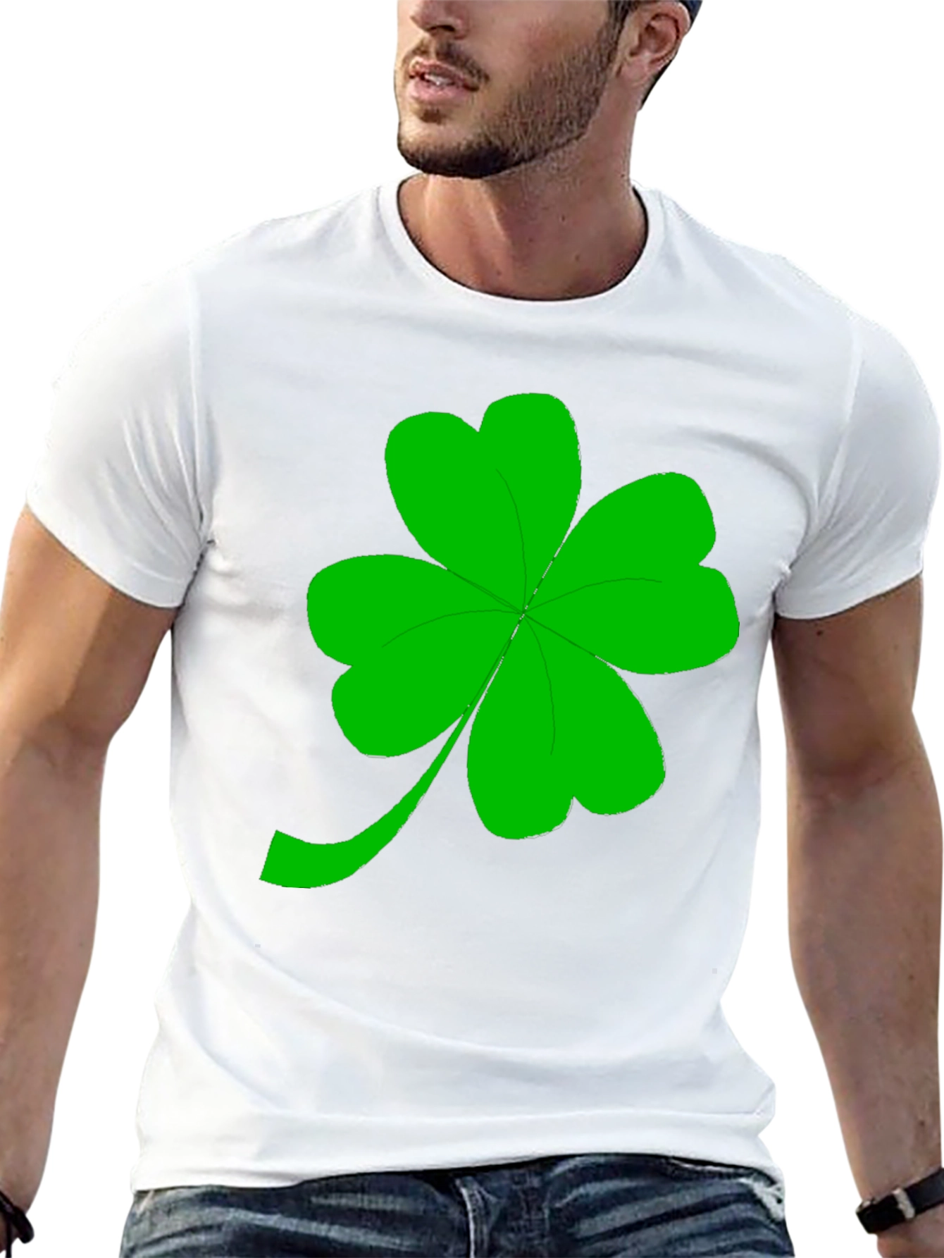Lucky Shamrock Black T-Shirt