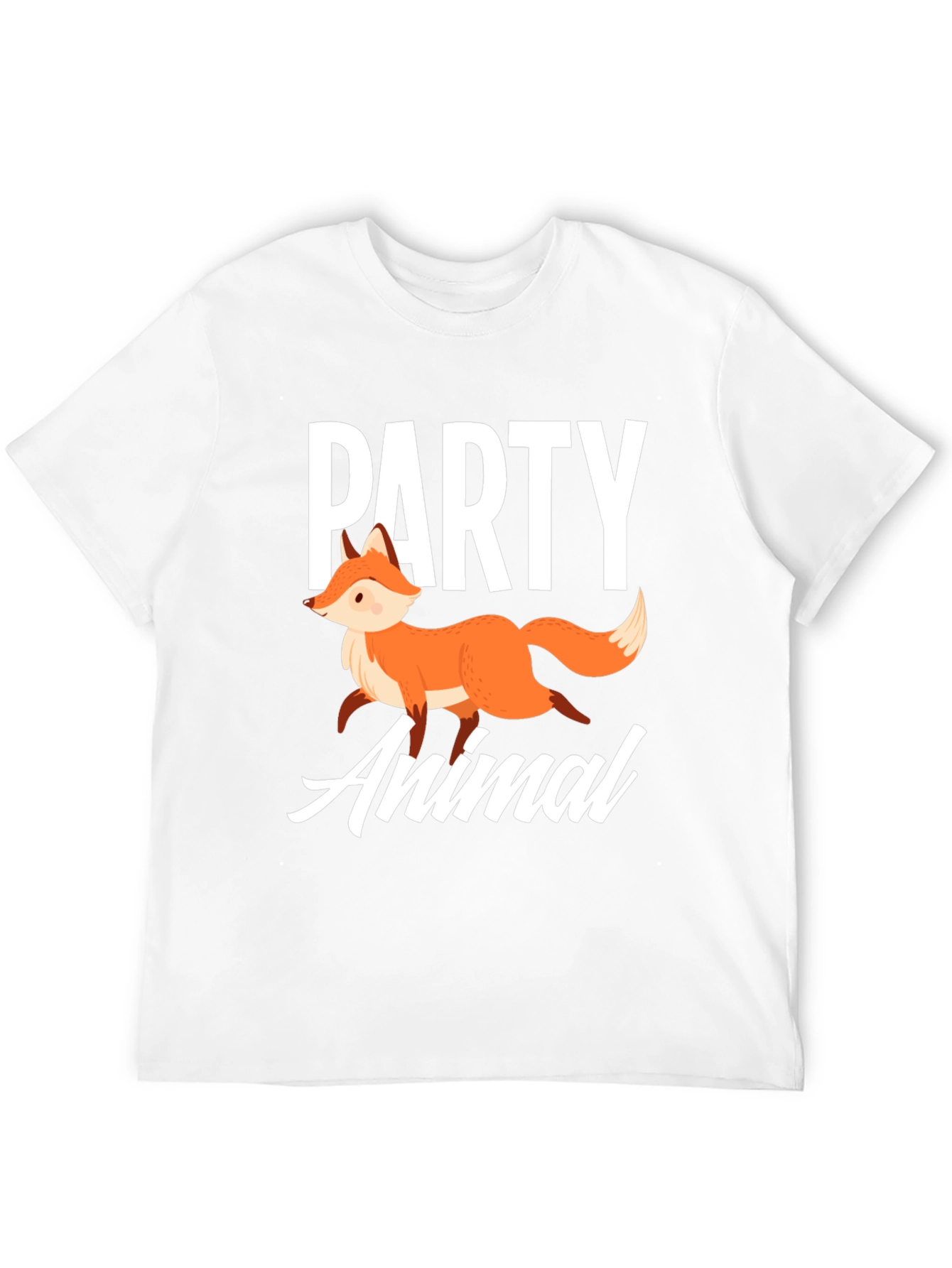 Party Animal Fox Graphic T-Shirt - Unisex