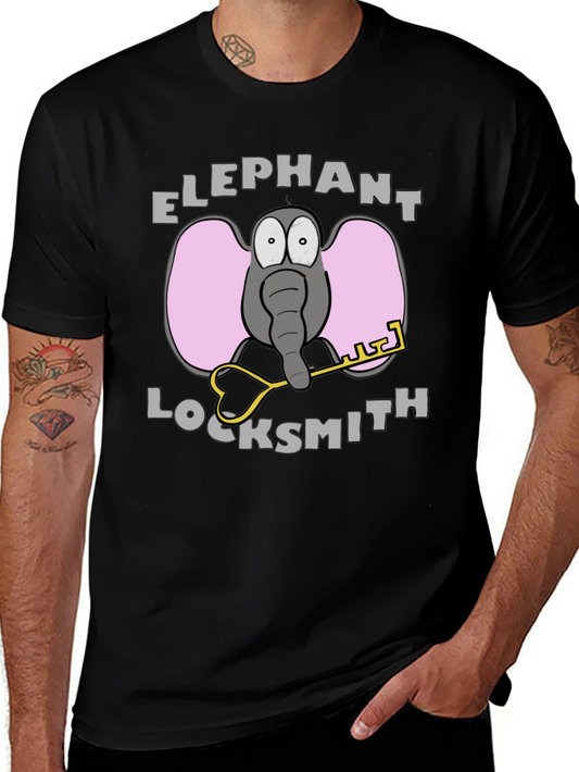 Elephant Locksmith Graphic T-Shirt