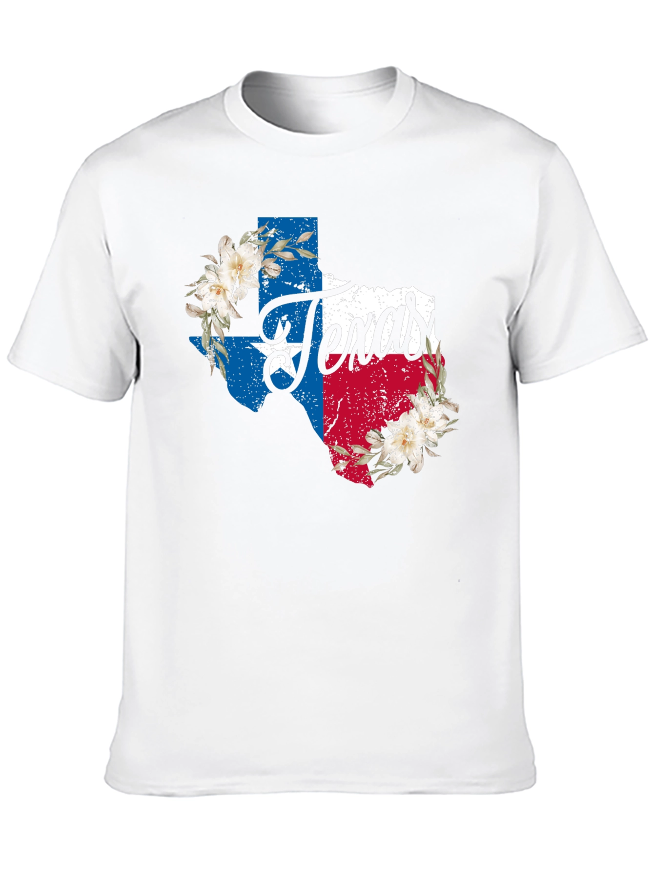 Texas State Pride Floral T-Shirt