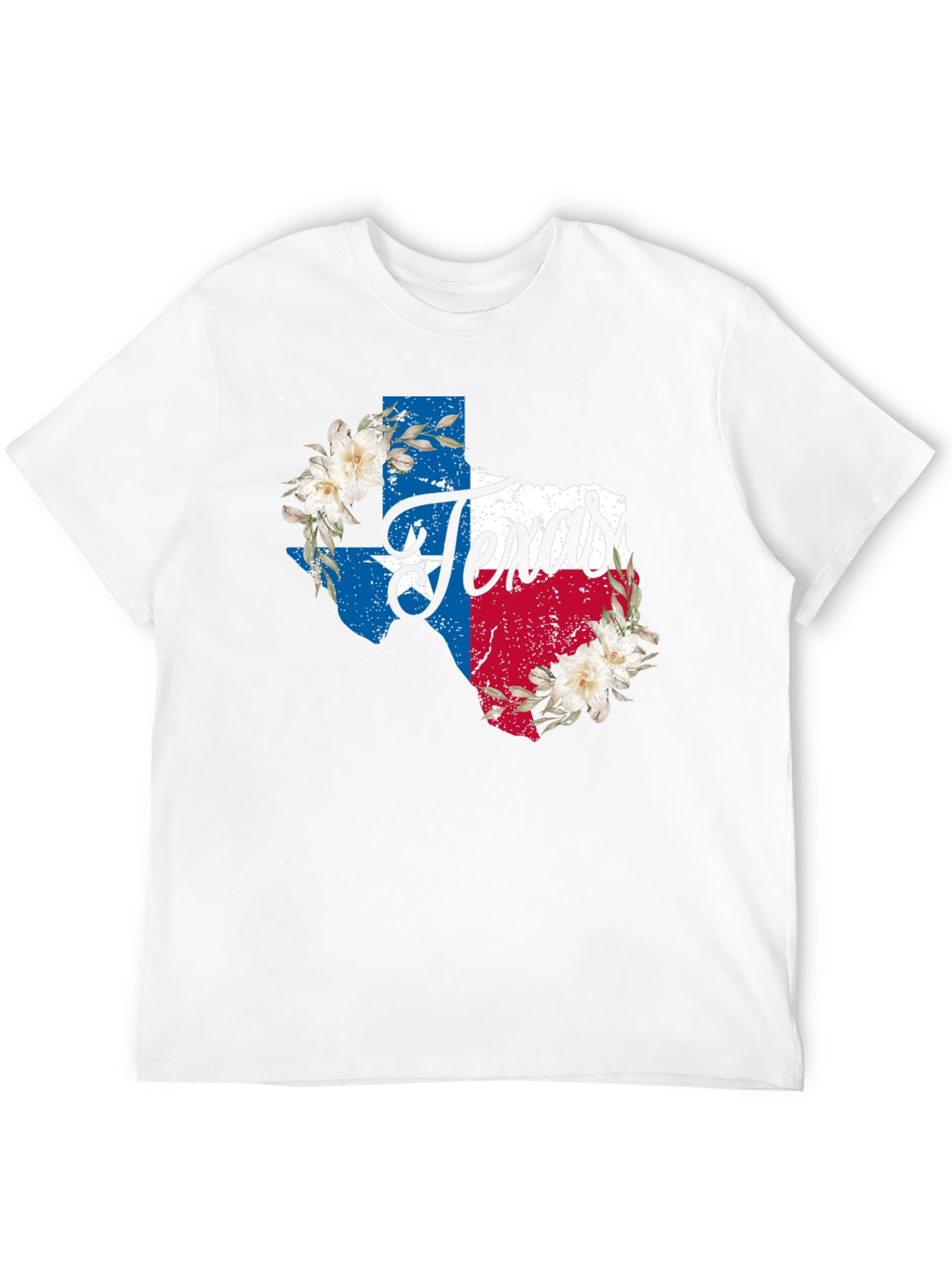 Texas State Pride Floral T-Shirt