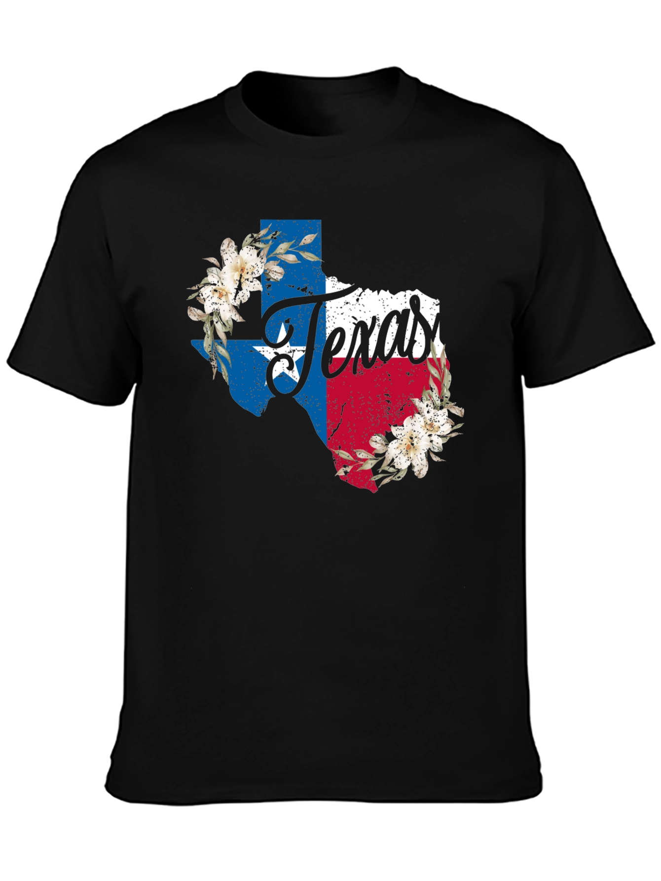 Texas State Pride Floral T-Shirt