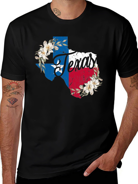 Texas State Pride Floral T-Shirt