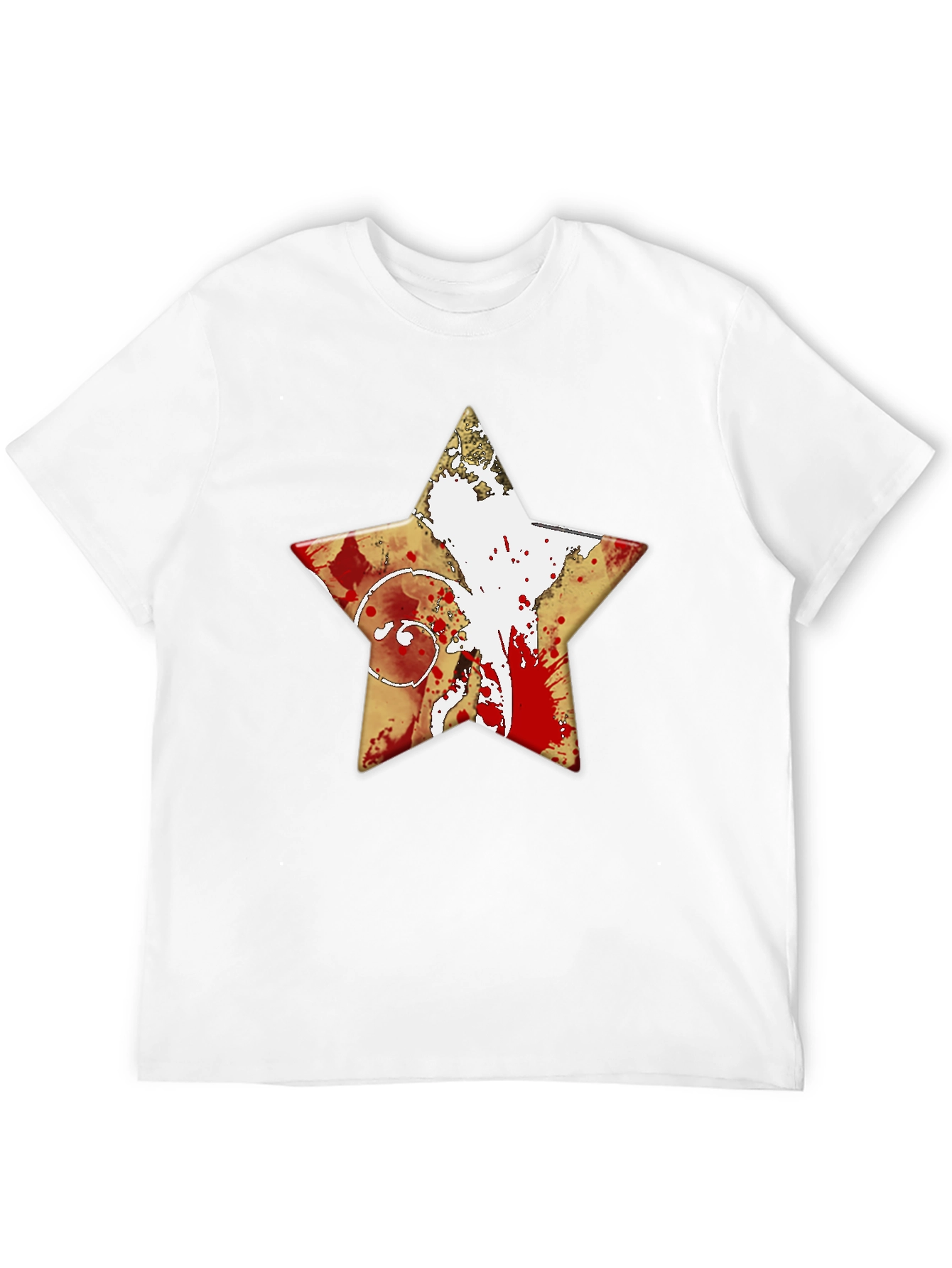 Graphic Star T-Shirt - Distressed Print