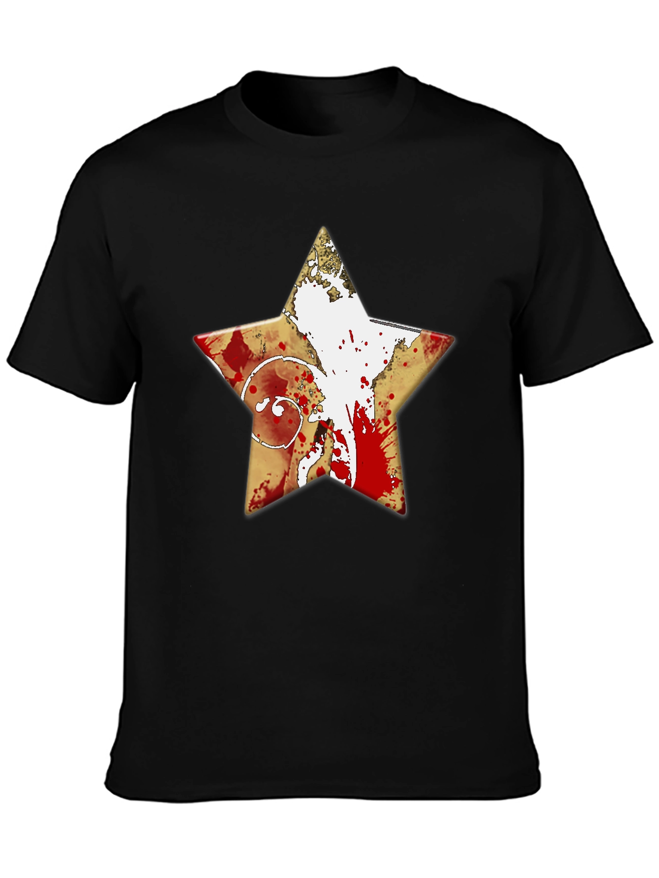Graphic Star T-Shirt - Distressed Print