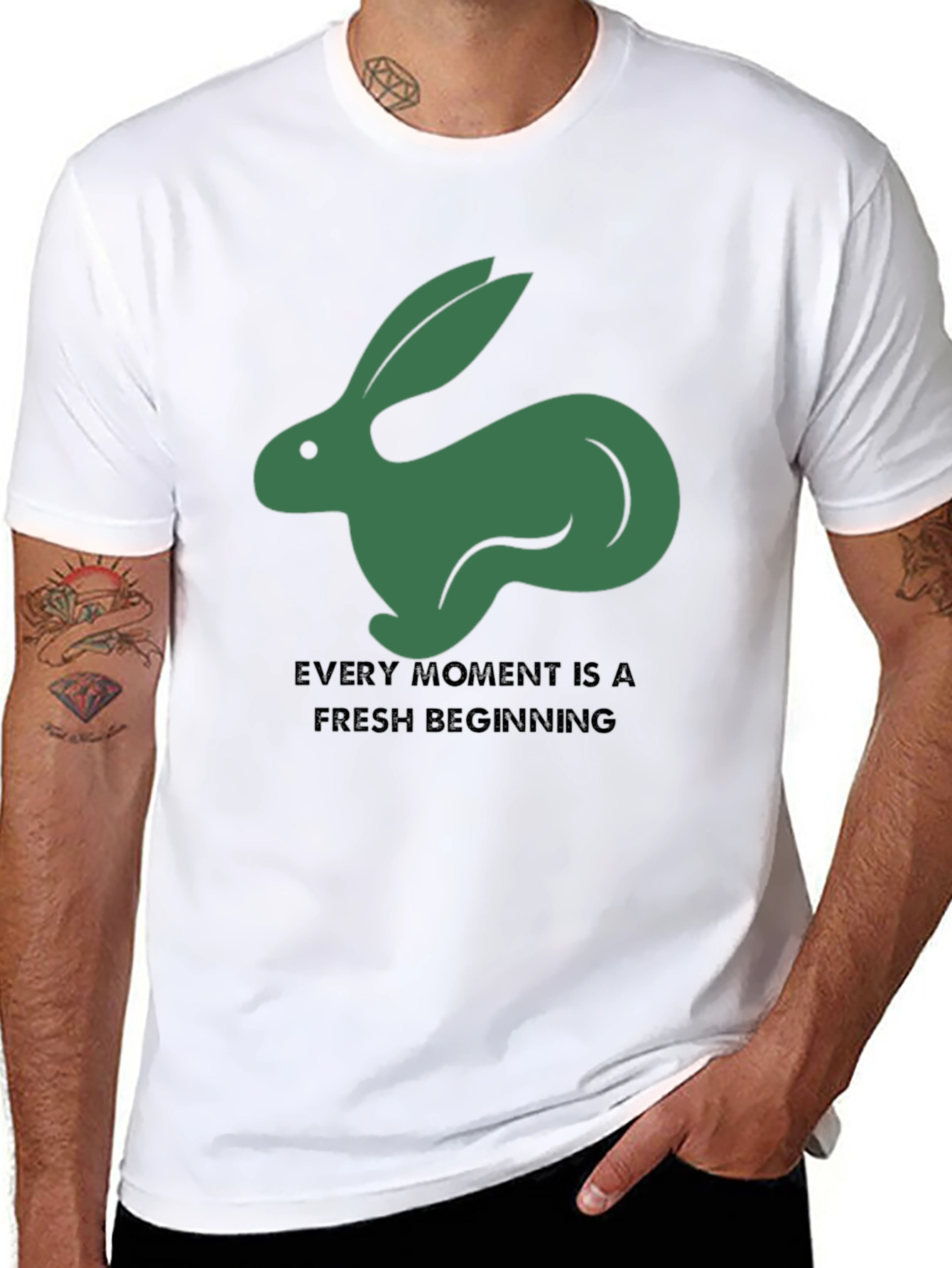 Hare Graphic Tee: Fresh Beginning T-Shirt