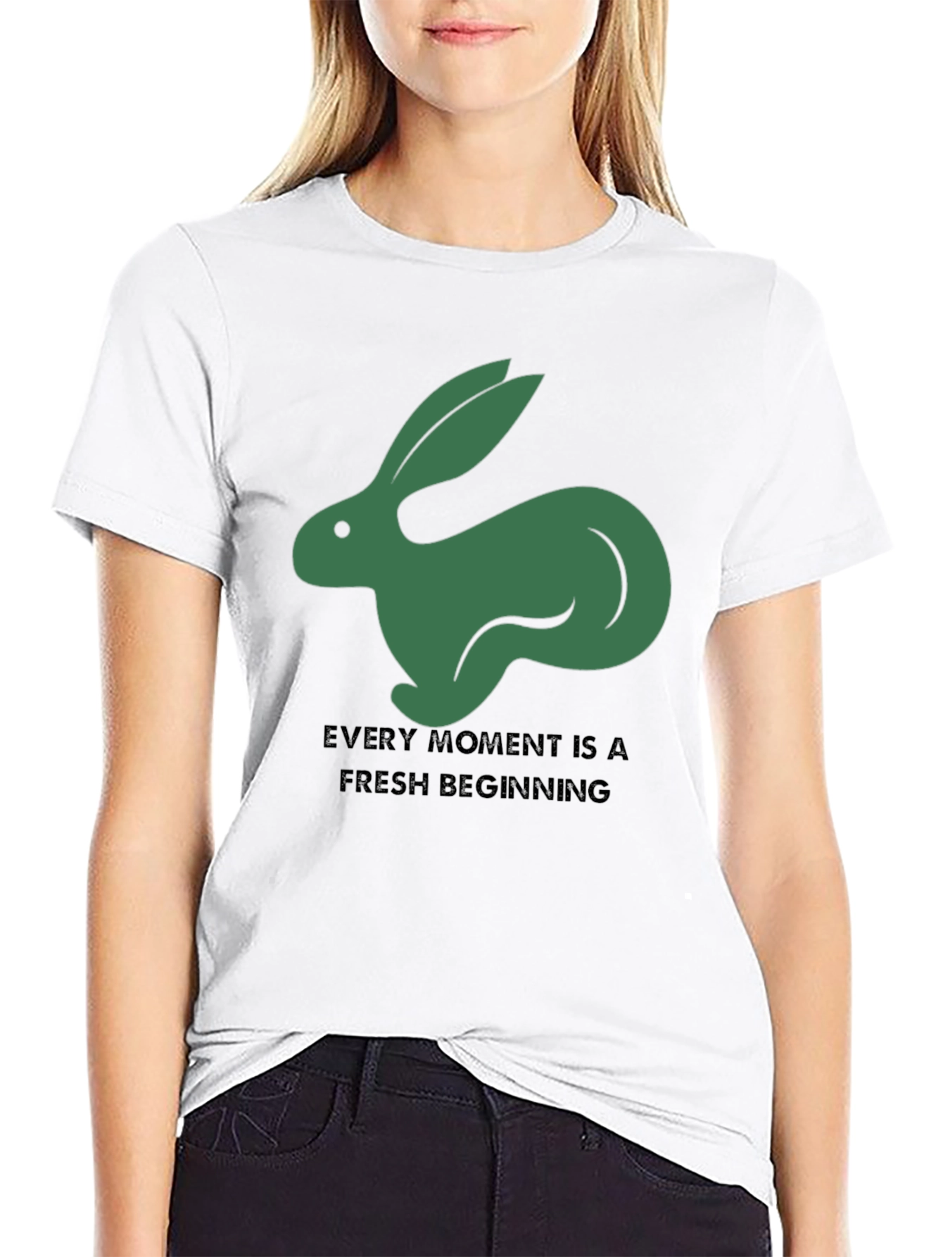 Hare Graphic Tee: Fresh Beginning T-Shirt